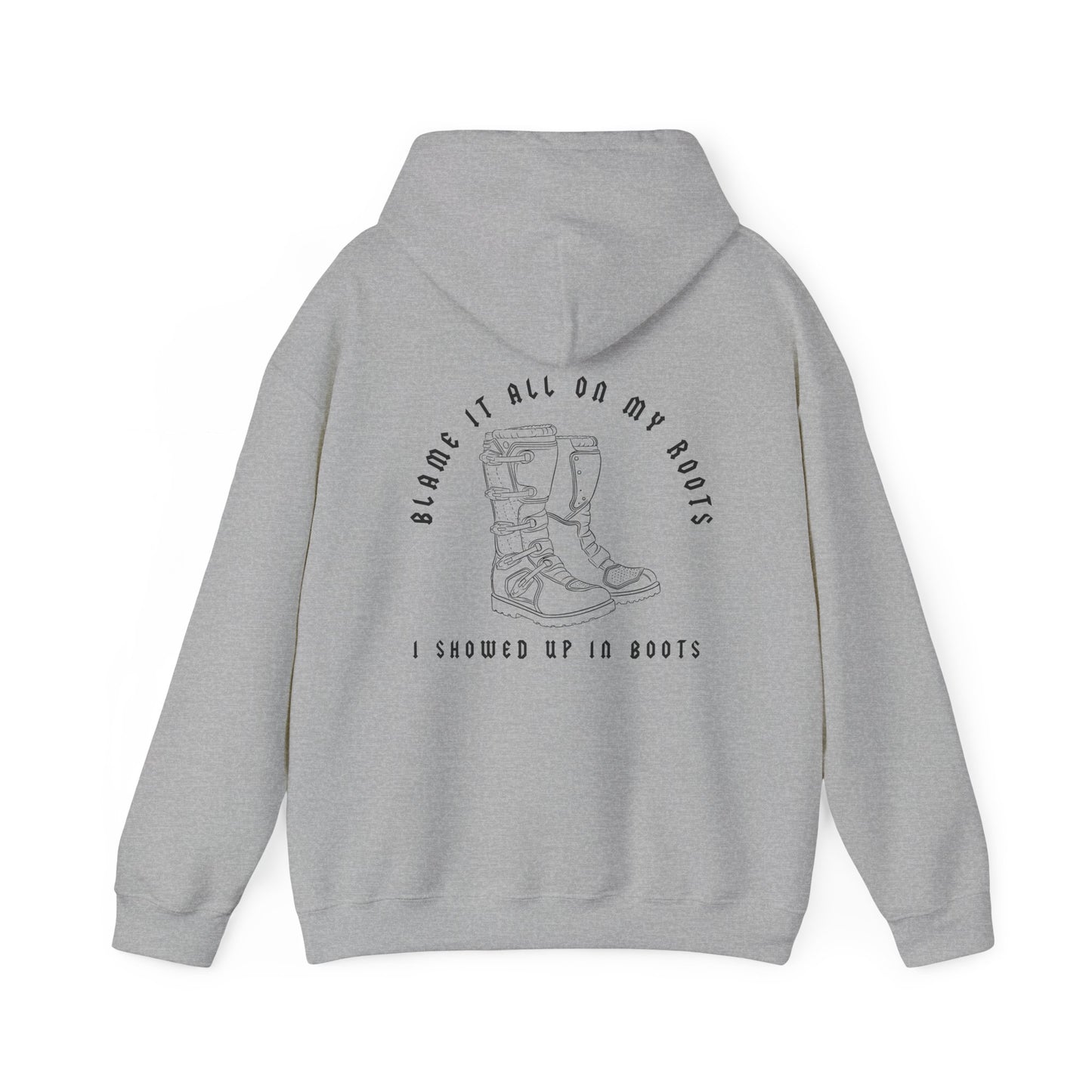 Blame It All On My Roots Black Font- Adult Hooded Sweatshirt