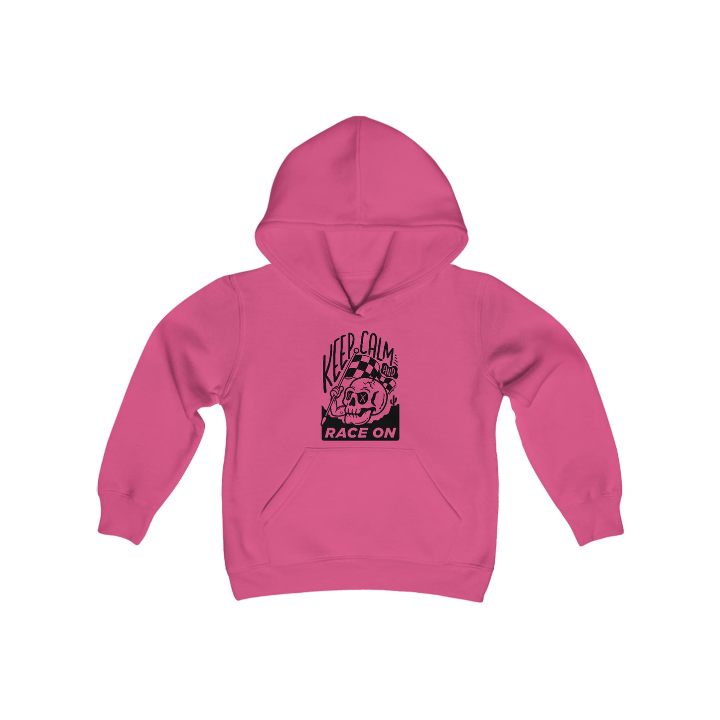 Keep Calm and Race On - Hooded Sweatshirt