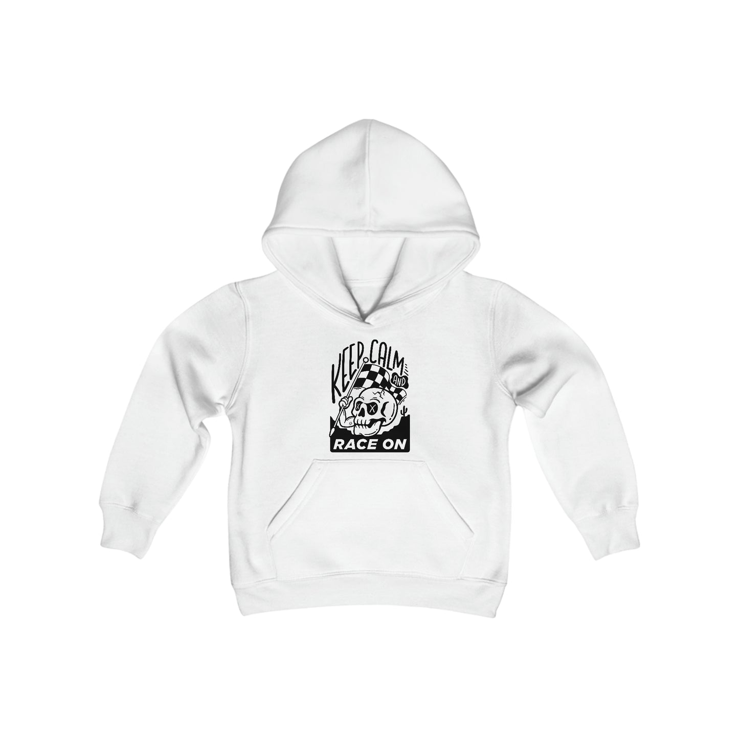 Keep Calm and Race On - Hooded Sweatshirt