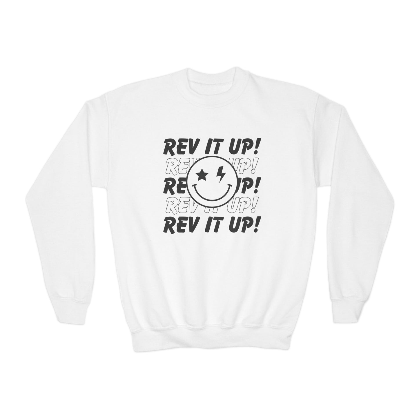 Rev It Up Smiley- Youth Sweatshirt