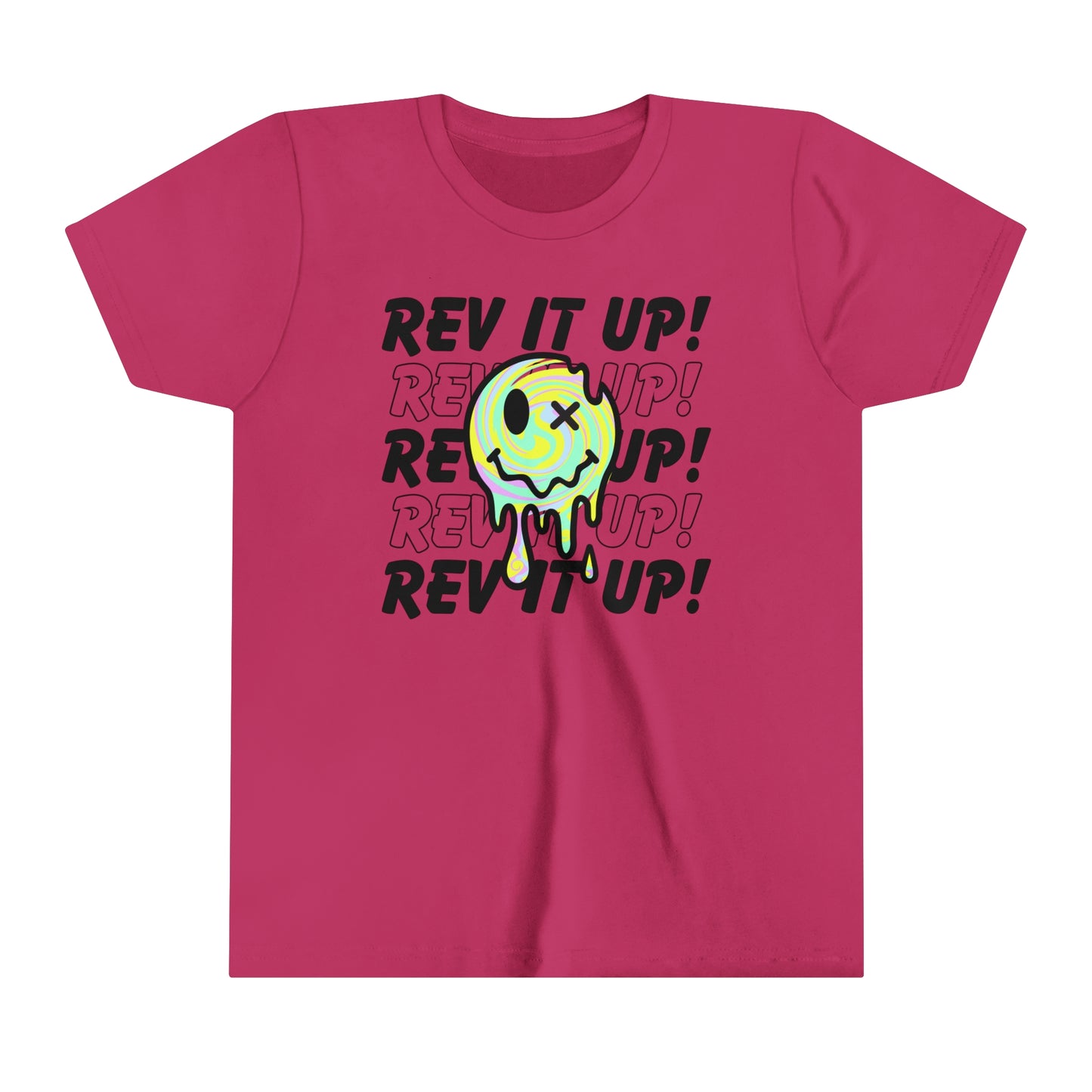 Rev It Up Retro Smiley -Youth T-Shirt