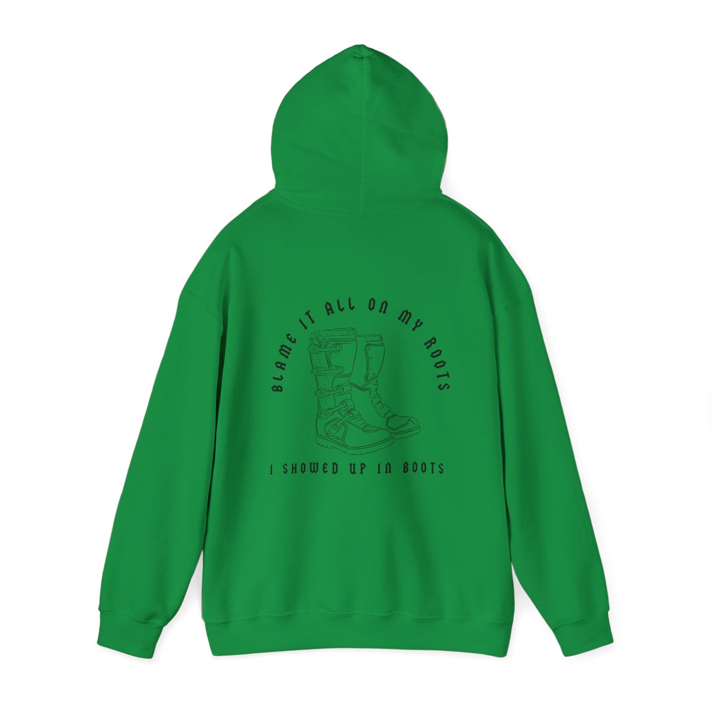 Blame It All On My Roots Black Font- Adult Hooded Sweatshirt