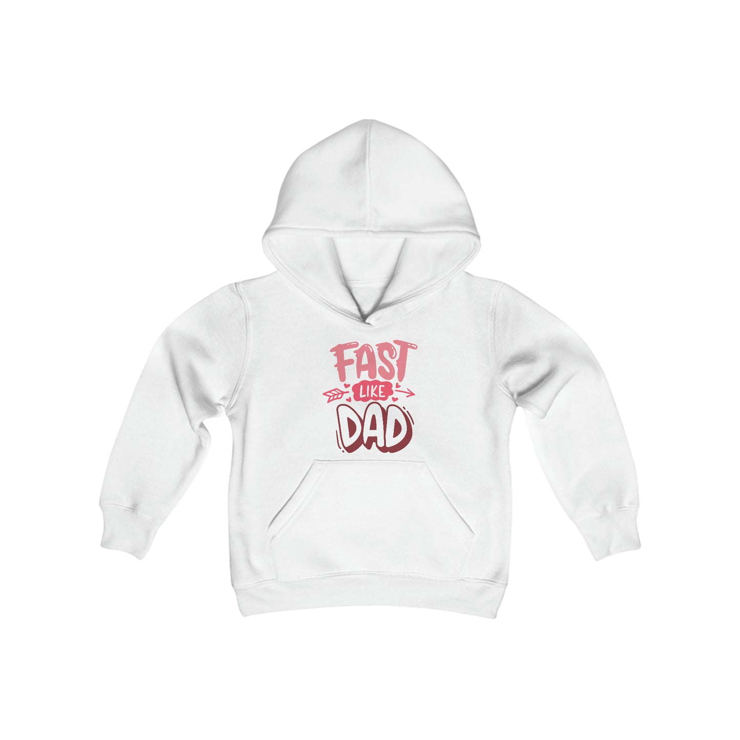 Fast Like Dad-Youth Hooded Sweatshirt