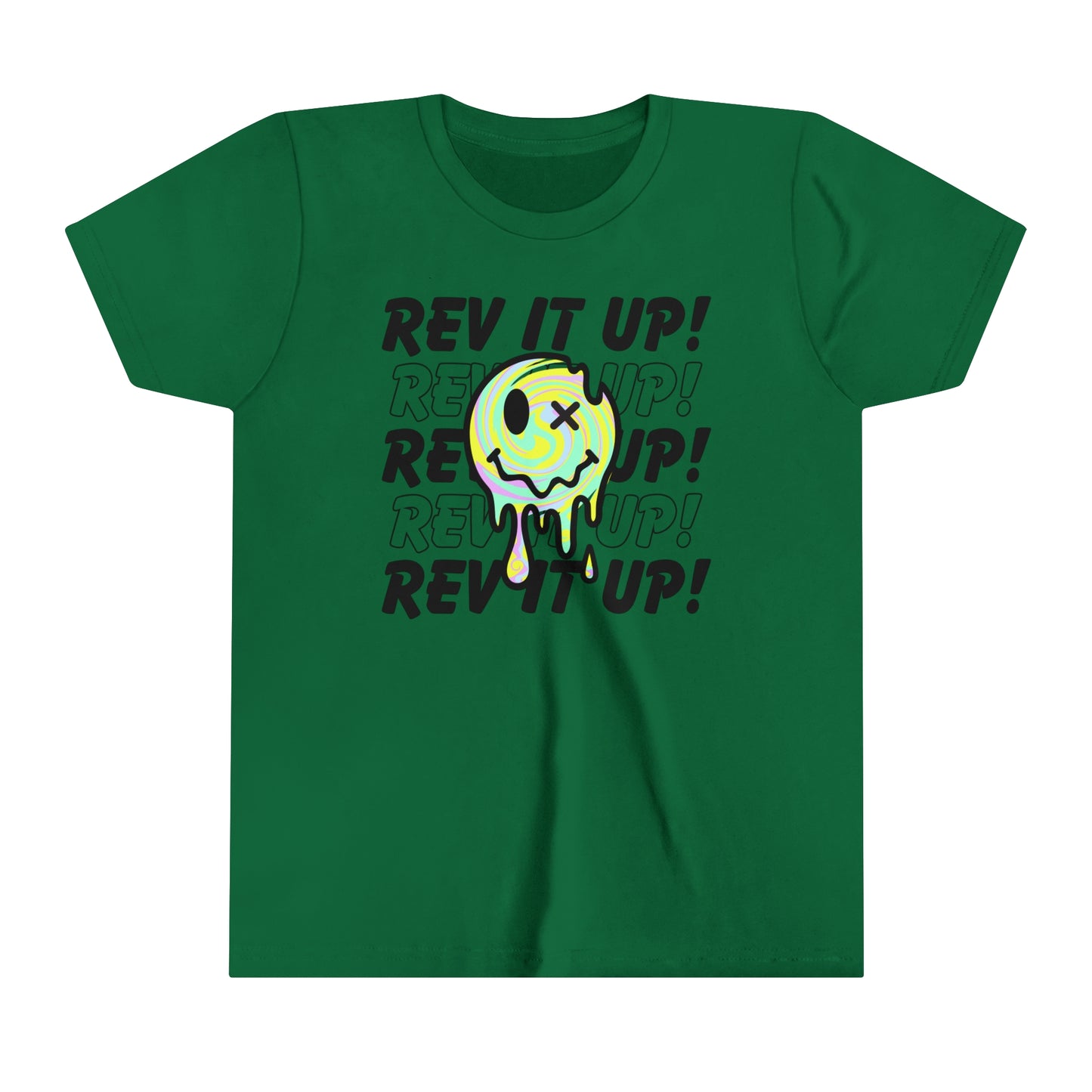 Rev It Up Retro Smiley -Youth T-Shirt