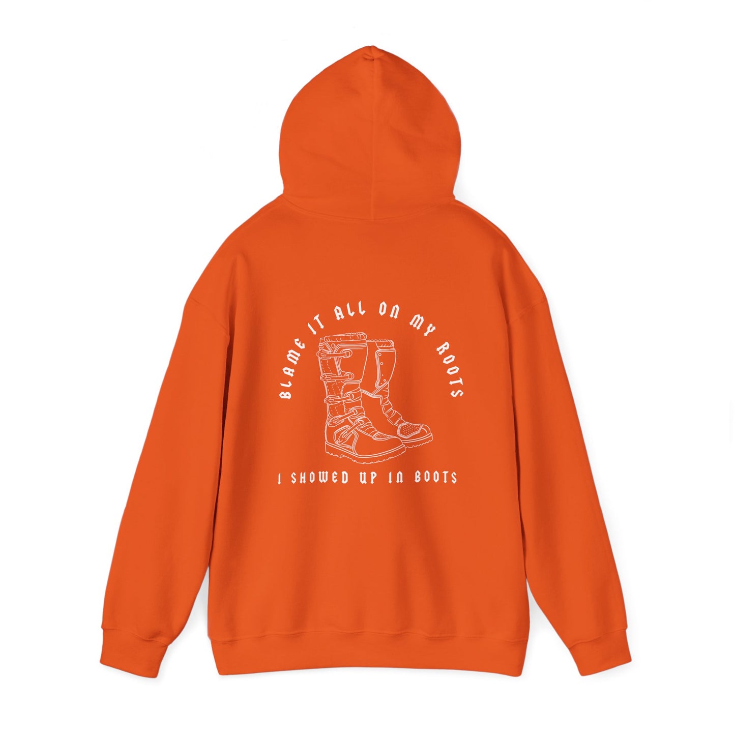 Blame It All On My Roots White Font- Adult Hooded Sweatshirt