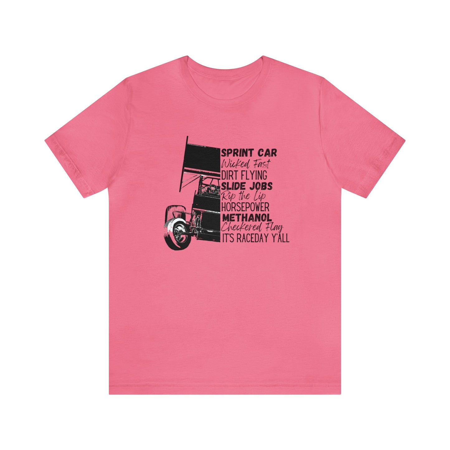 Race Day Sprint Car- Adult T-Shirt