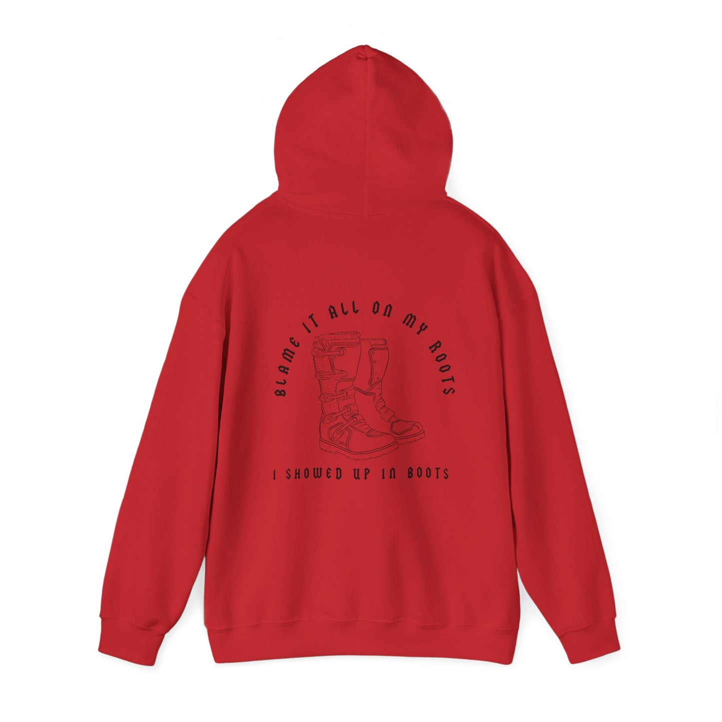 Blame It All On My Roots Black Font- Adult Hooded Sweatshirt
