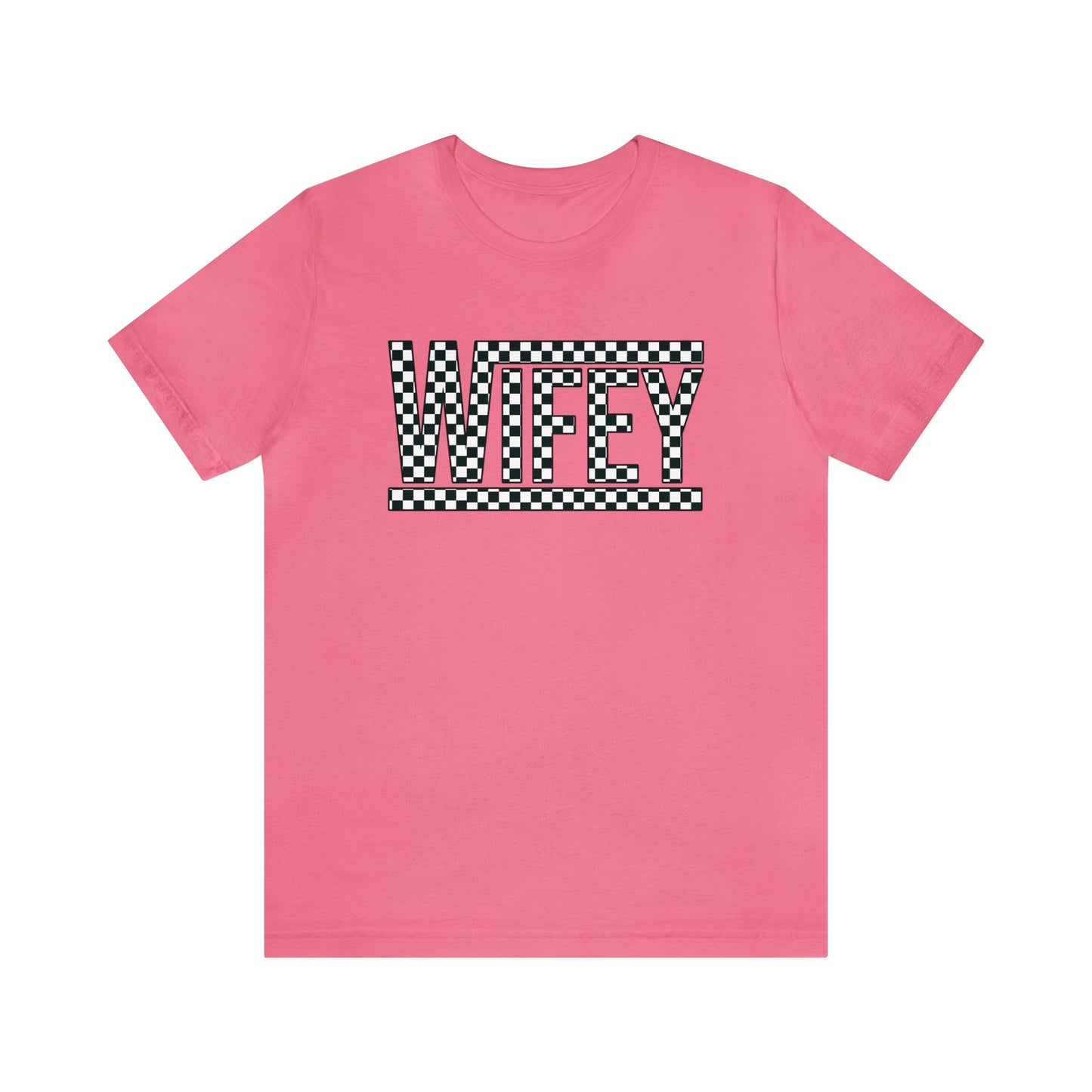 Checkered Wifey- Adult T-Shirt