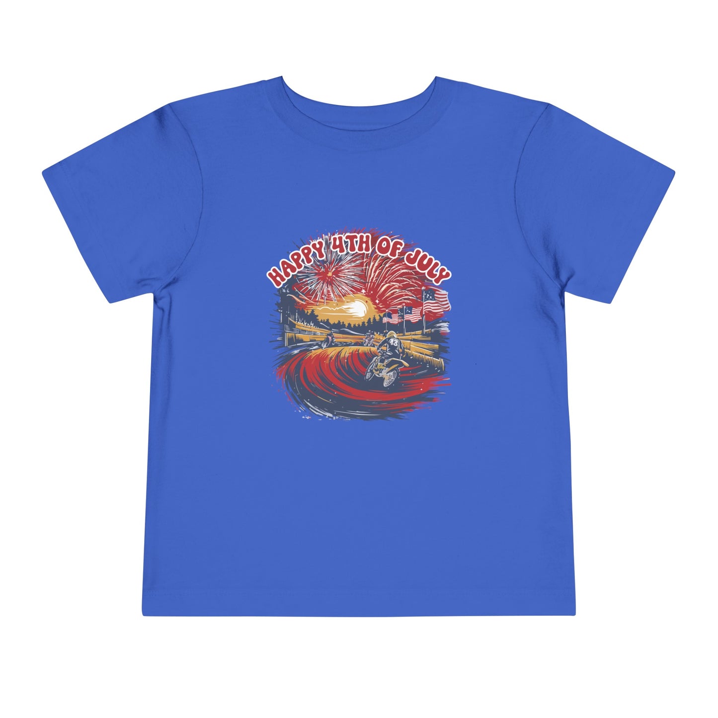 Fourth Of July Motocross - Toddler T-Shirt