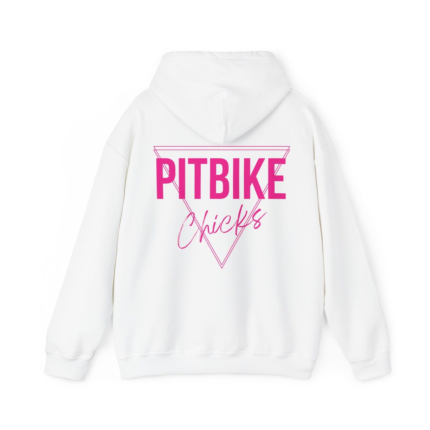 Pit Bike Chicks Pink- Adult Hooded Sweatshirt