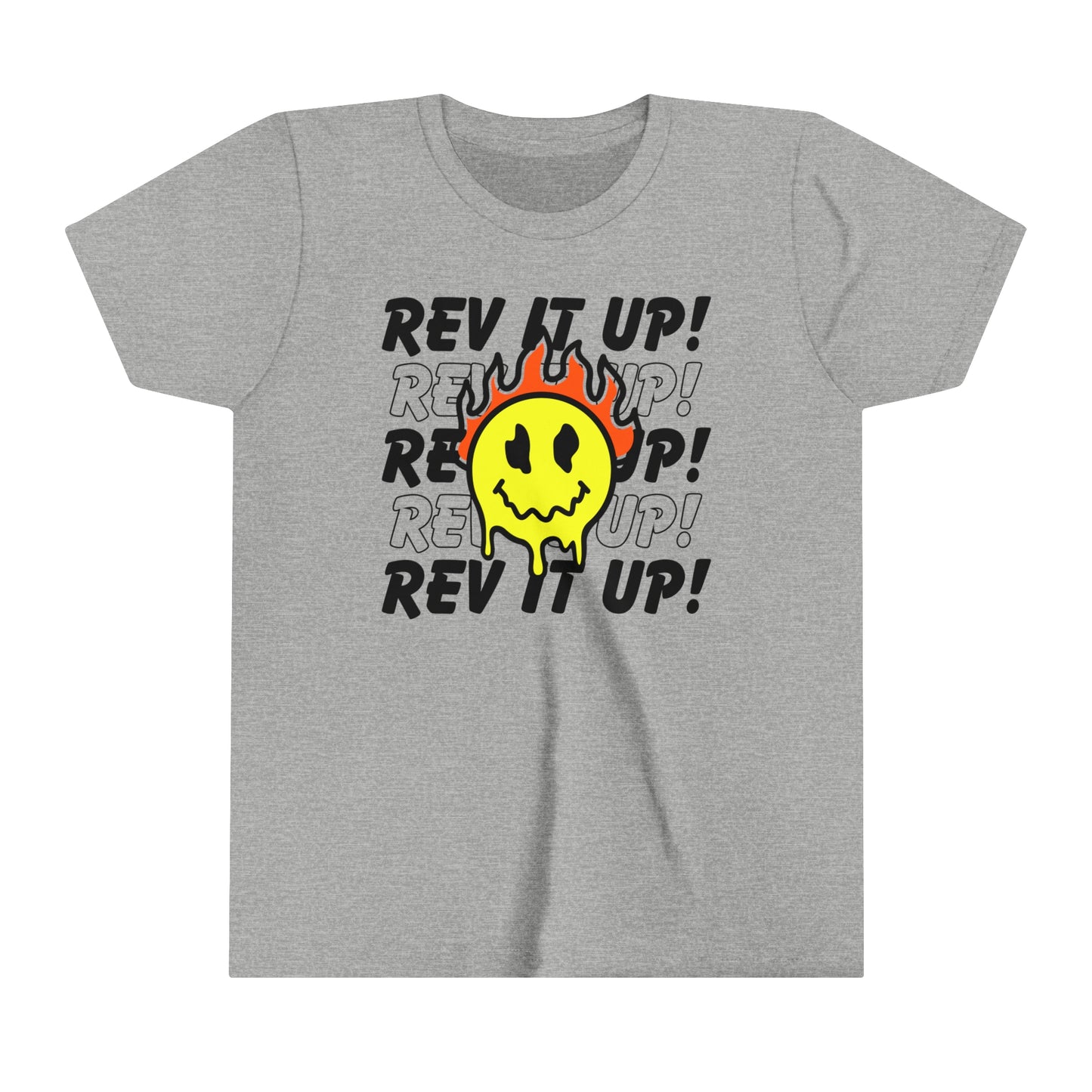 Rev It Up Flame Smiley -Youth T-Shirt