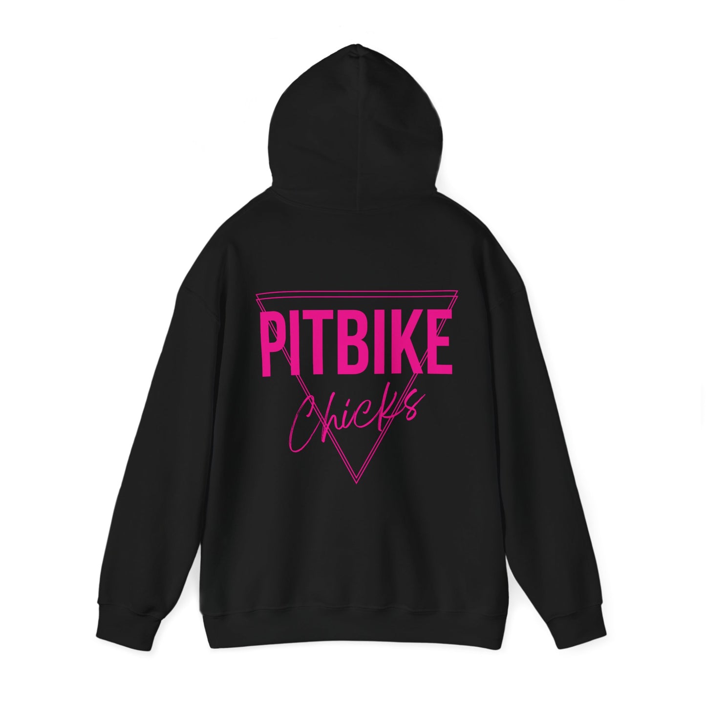 Pit Bike Chicks Pink- Adult Hooded Sweatshirt