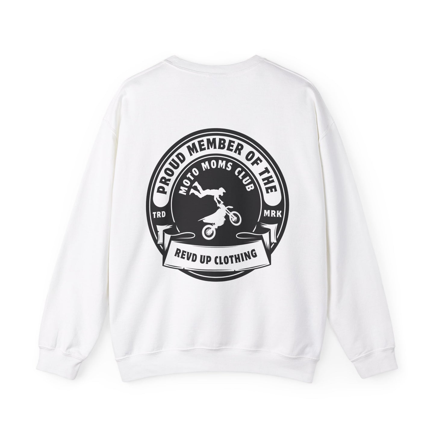 Moto Moms Club- Adult Crewneck Sweatshirt
