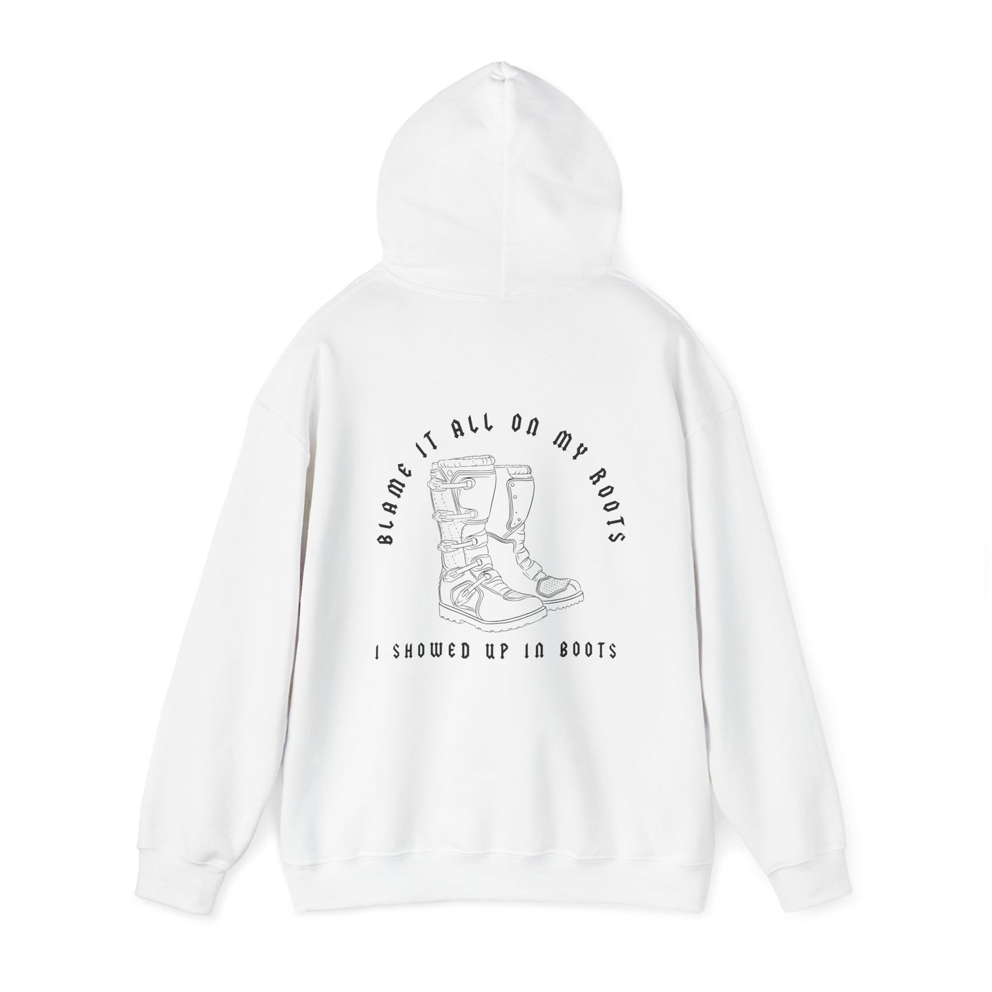 Blame It All On My Roots Black Font- Adult Hooded Sweatshirt