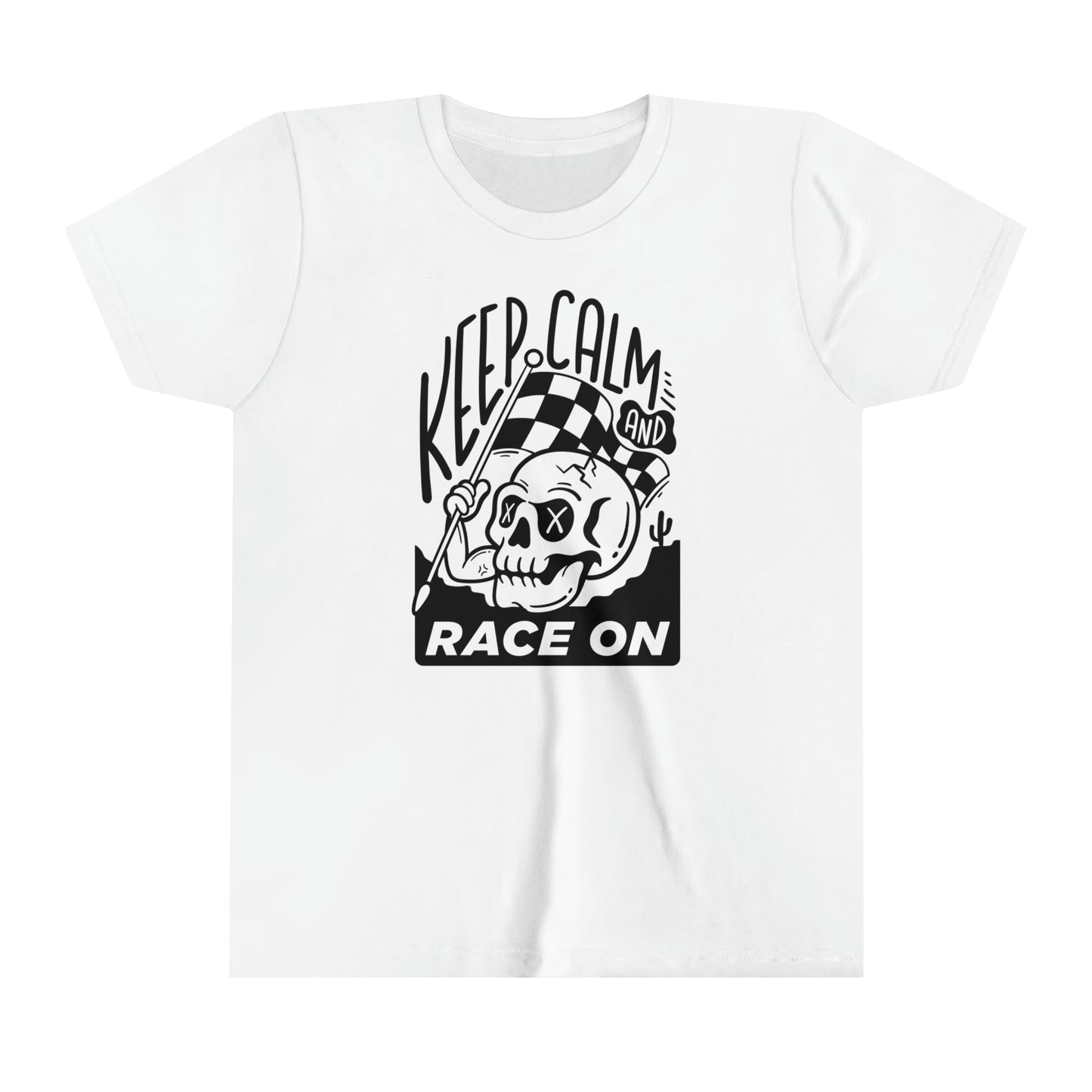 Keep Calm and Race On -Youth T-Shirt