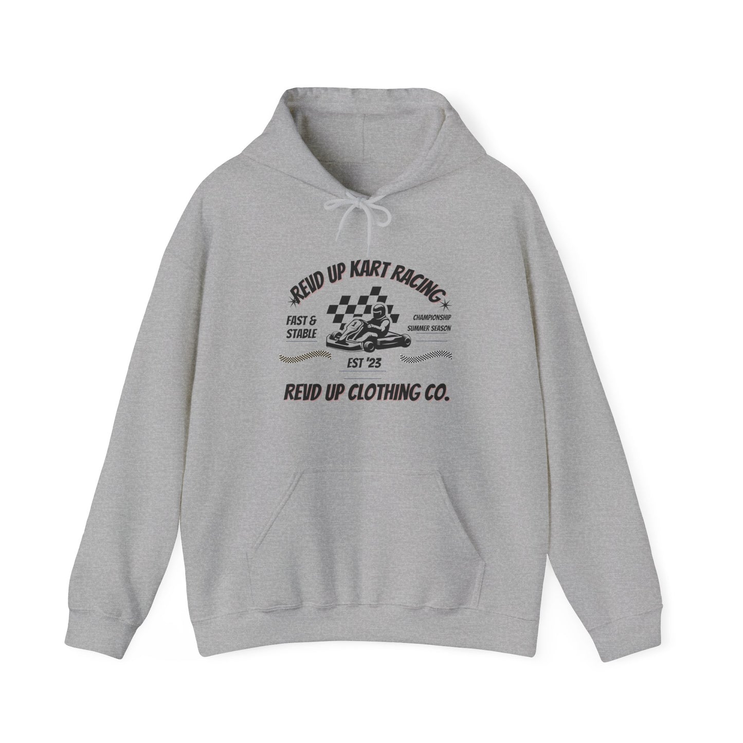 Revd Up Kart Racer- Adult Hooded Sweatshirt