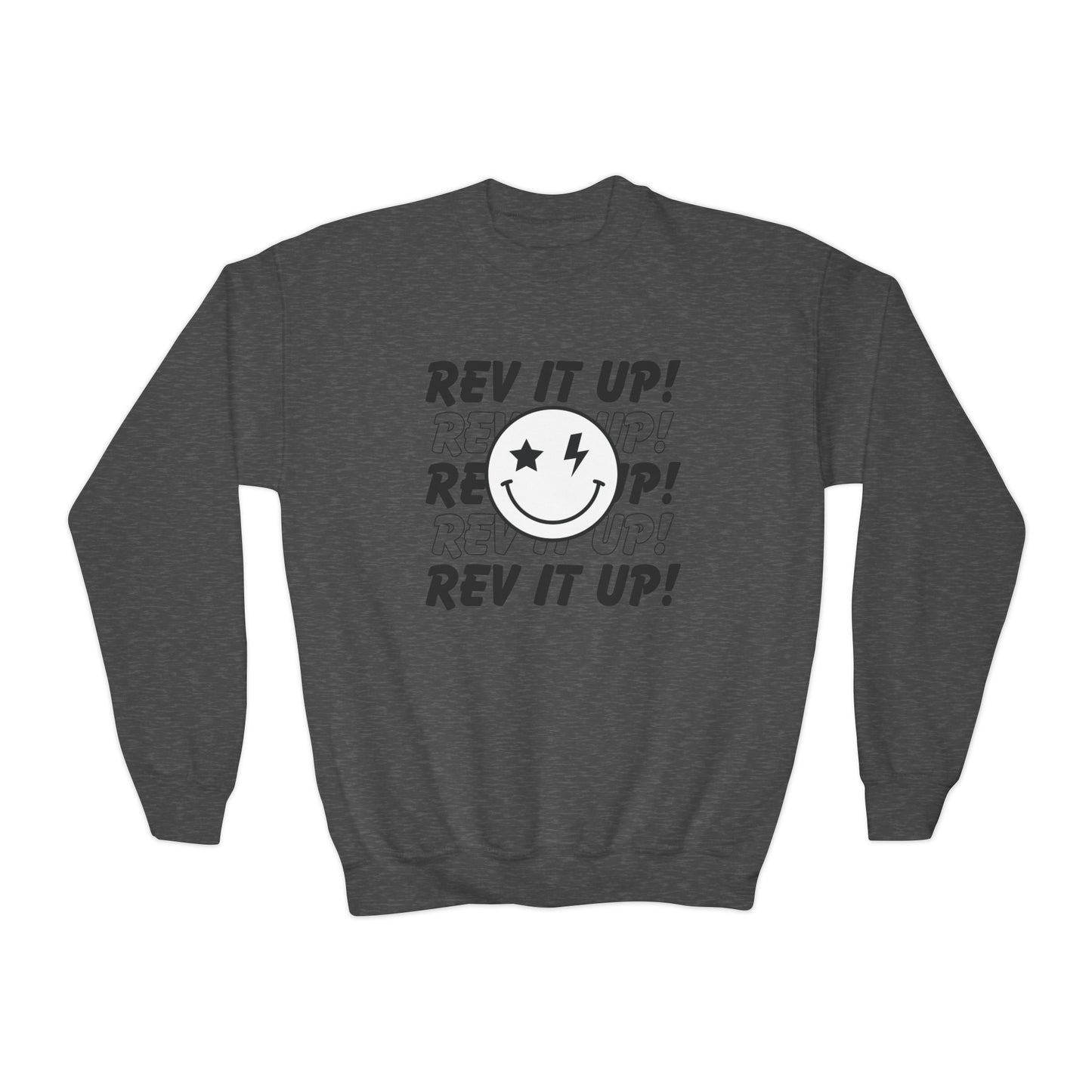Rev It Up Smiley- Youth Sweatshirt