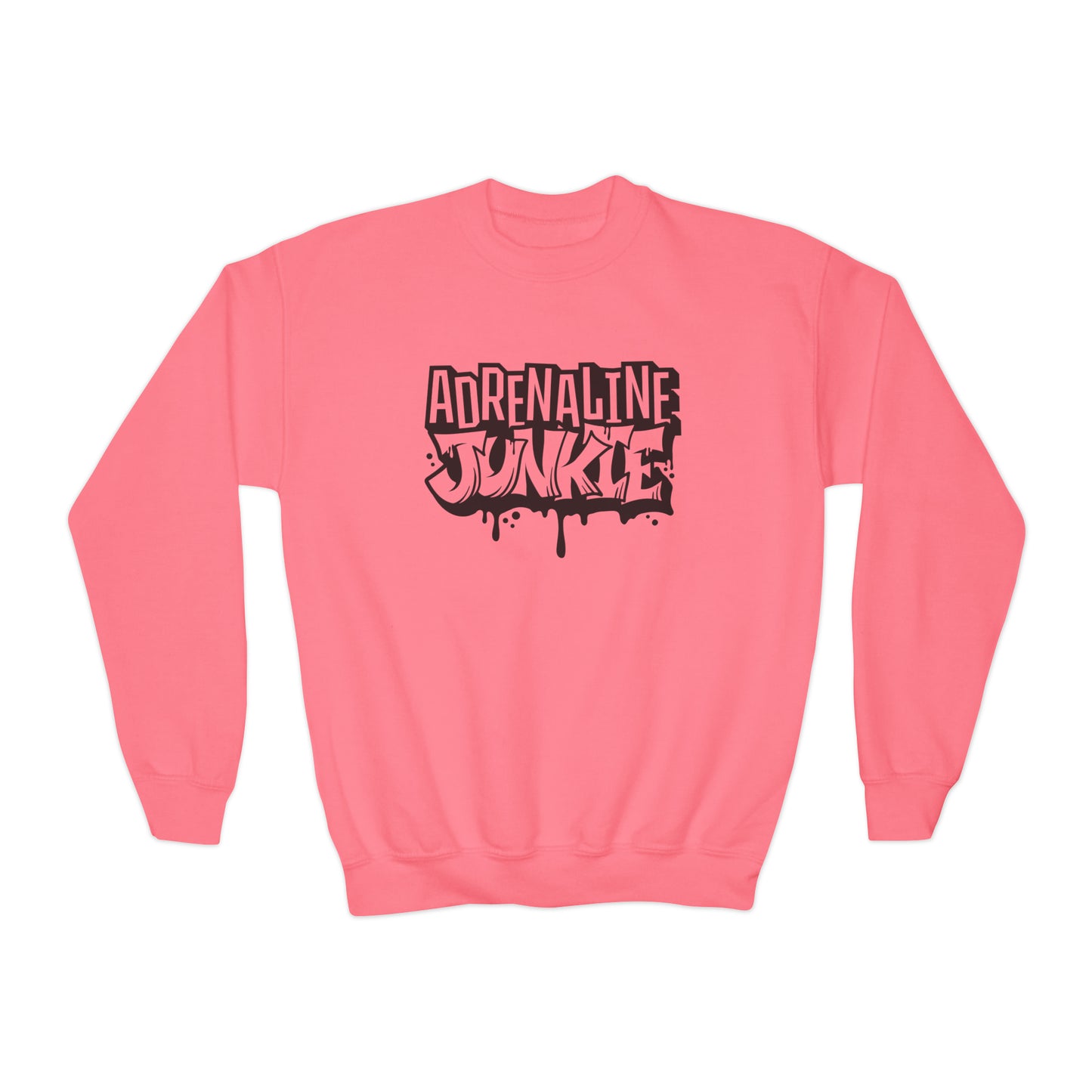 Adrenaline Junkie - Youth Crewneck Sweatshirt