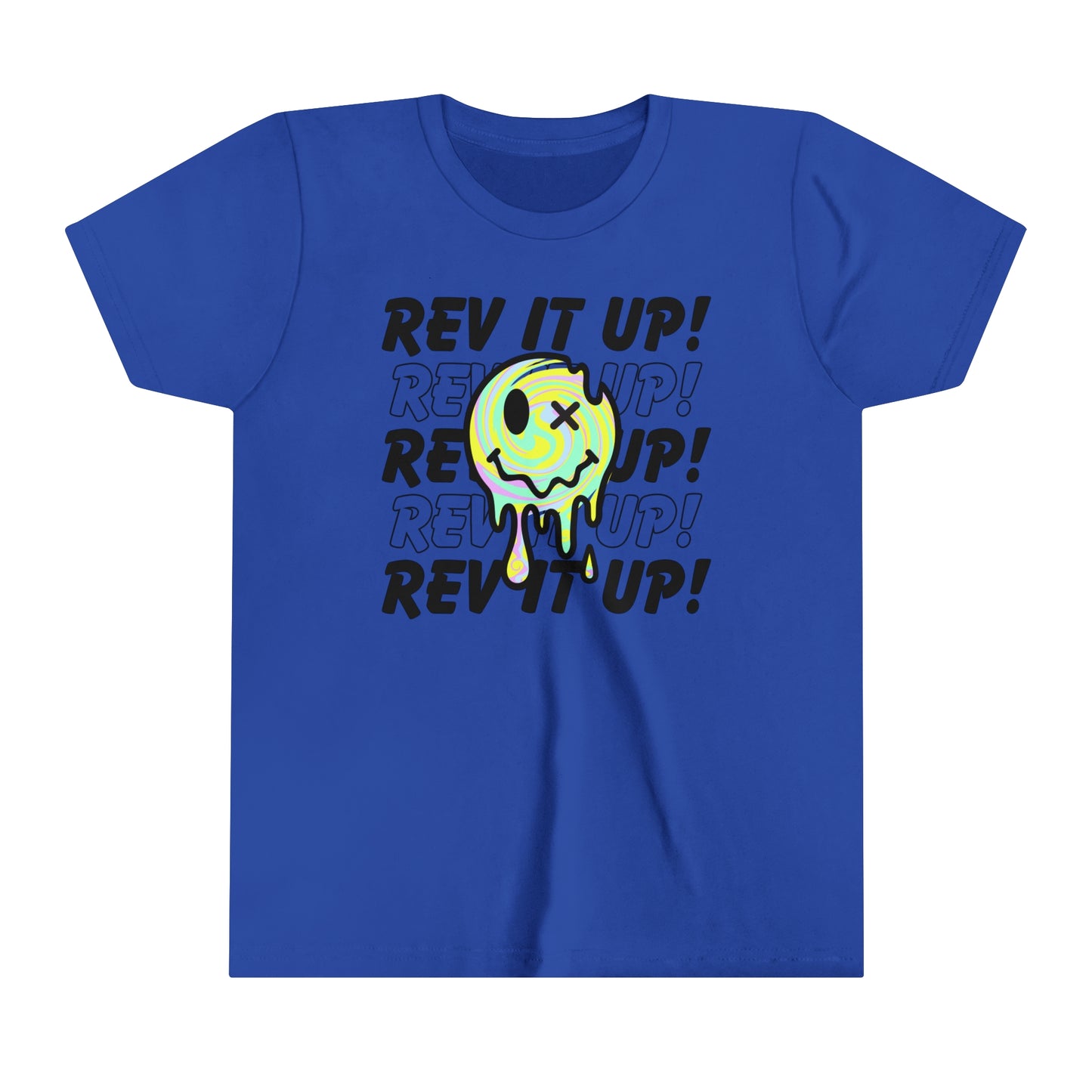 Rev It Up Retro Smiley -Youth T-Shirt