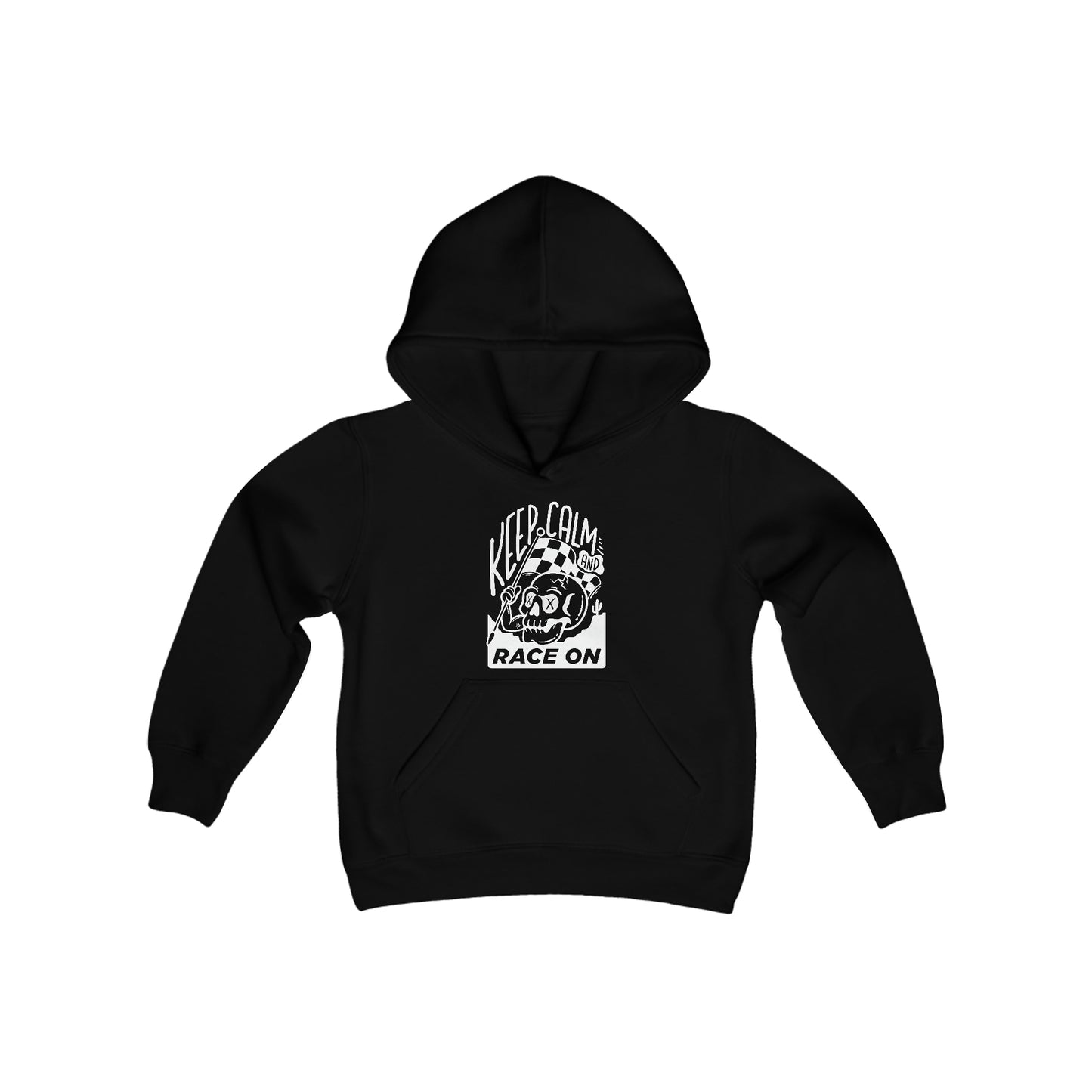 Keep Calm and Race On - Hooded Sweatshirt
