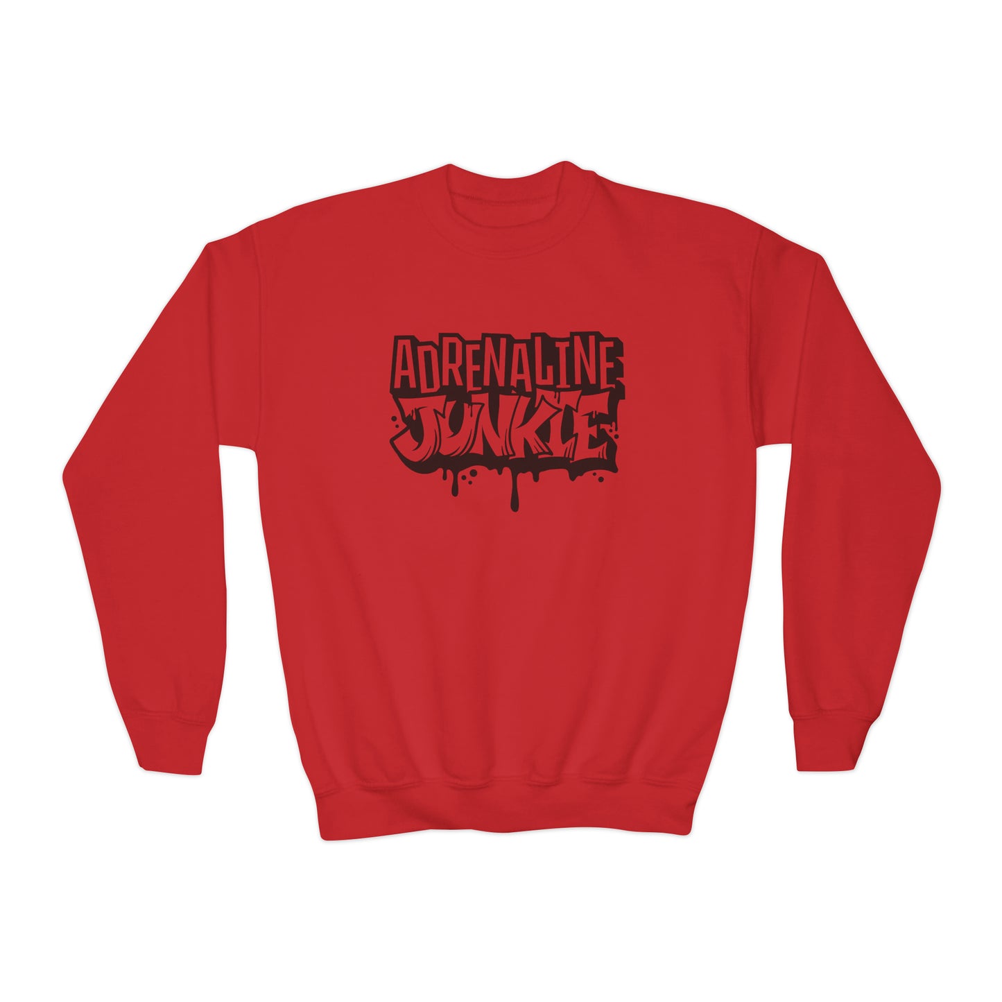 Adrenaline Junkie - Youth Crewneck Sweatshirt