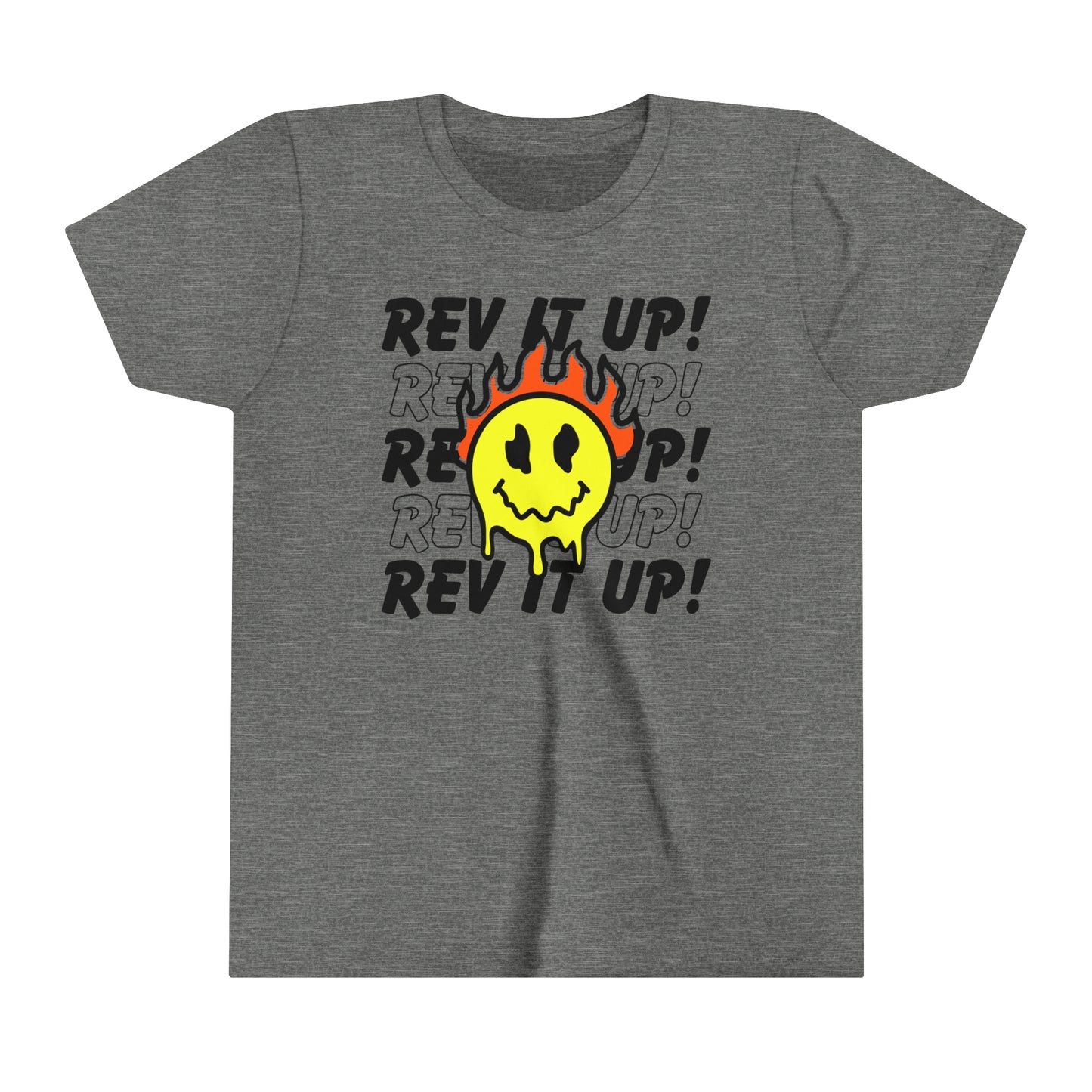 Rev It Up Flame Smiley -Youth T-Shirt