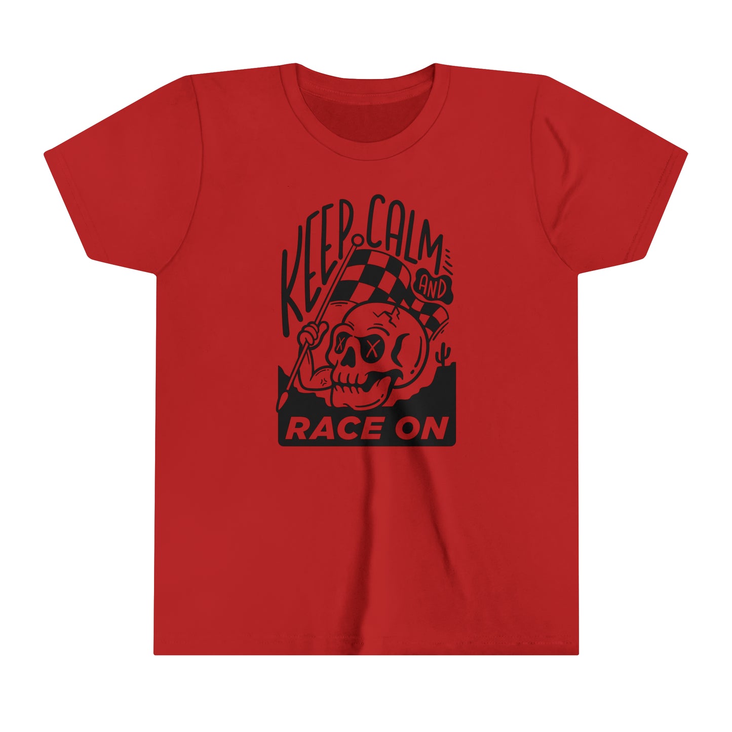 Keep Calm and Race On -Youth T-Shirt