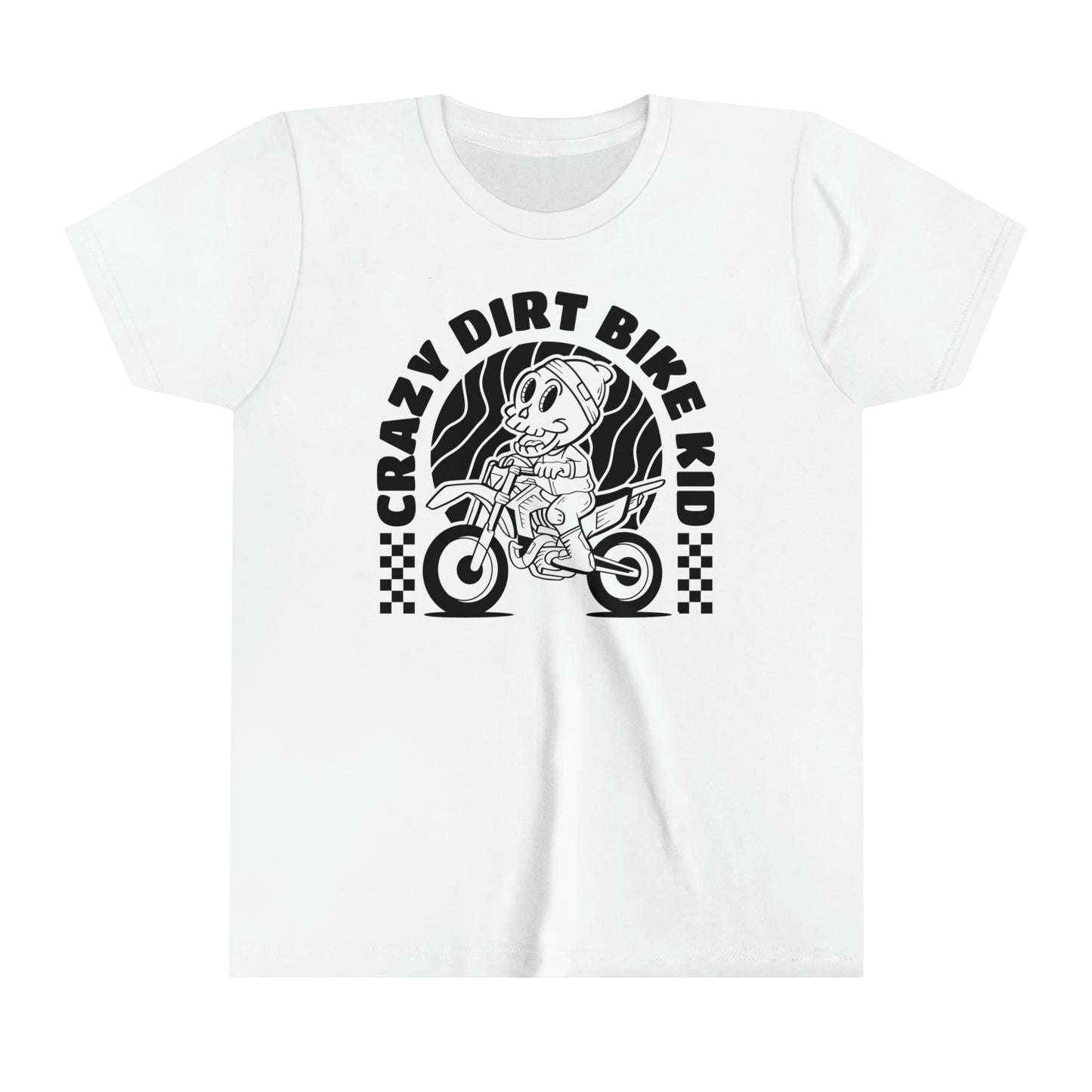 Crazy Dirt Bike Kid- Youth T-Shirt