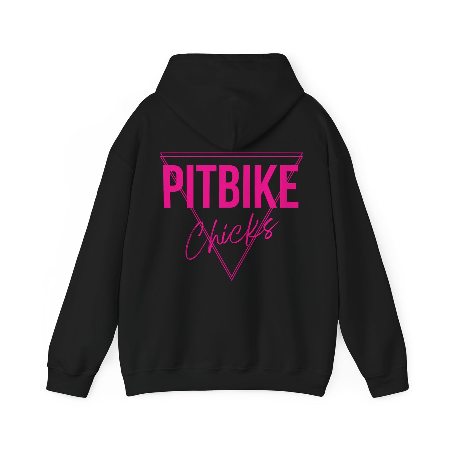 Pit Bike Chicks Pink- Adult Hooded Sweatshirt