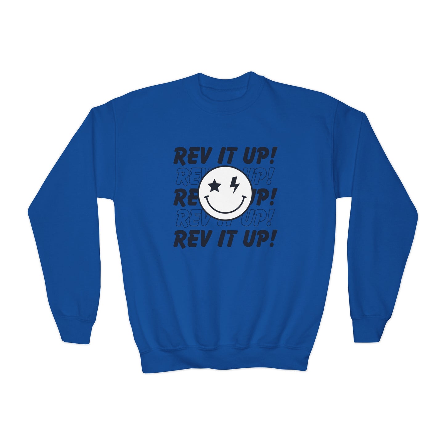 Rev It Up Smiley- Youth Sweatshirt