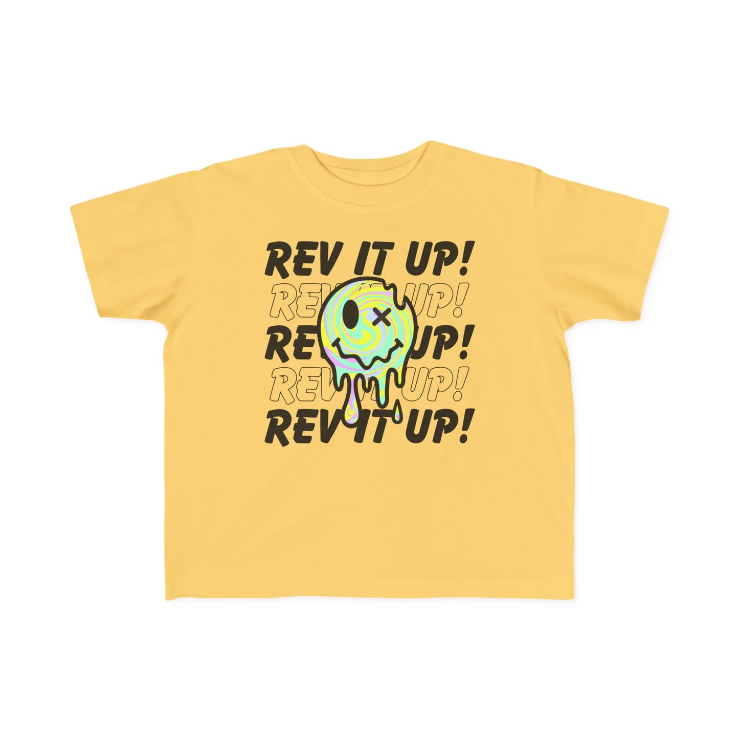 Rev It Up Retro Smiley -Toddler's T-Shirt