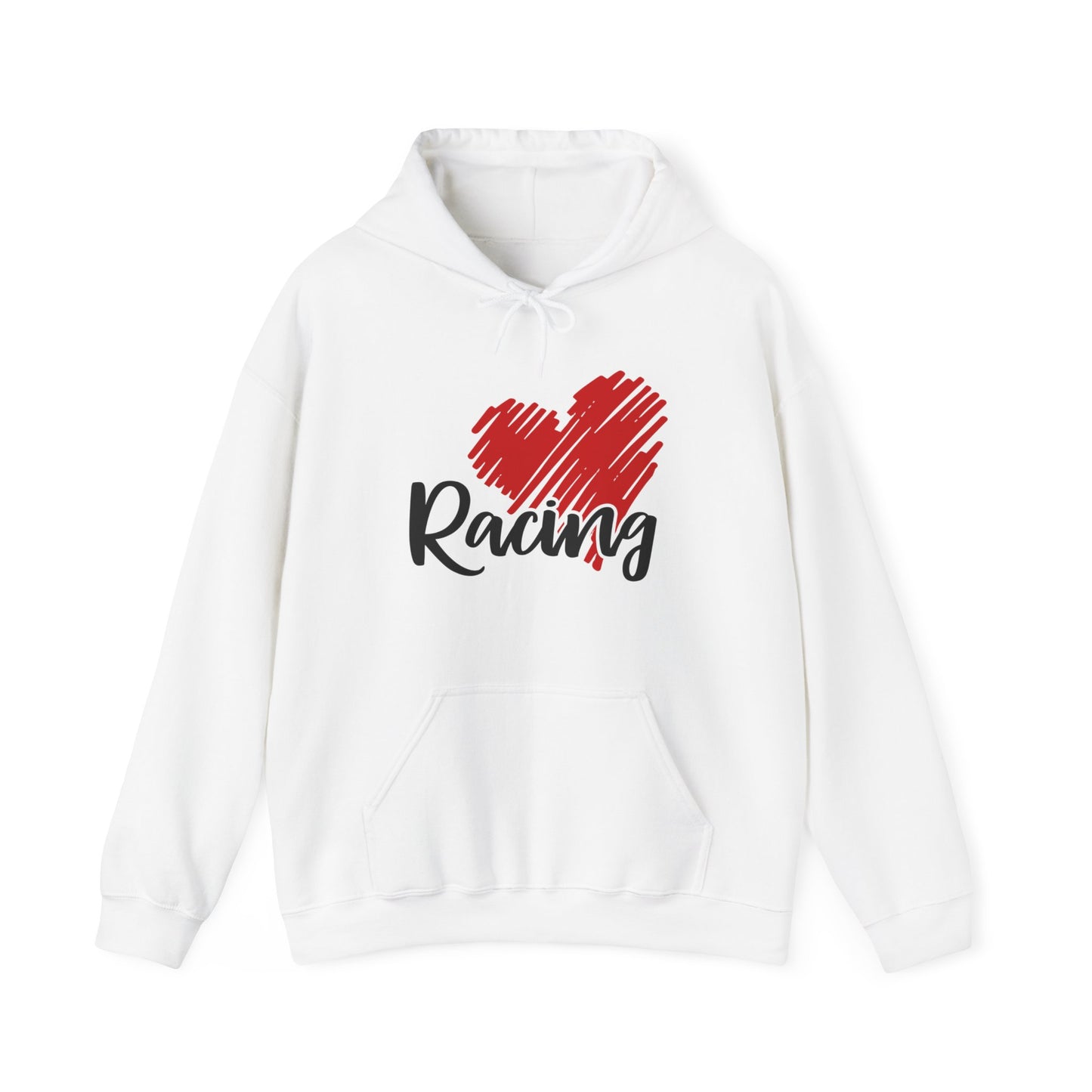 Heart Racing- Adult Hooded Sweatshirt