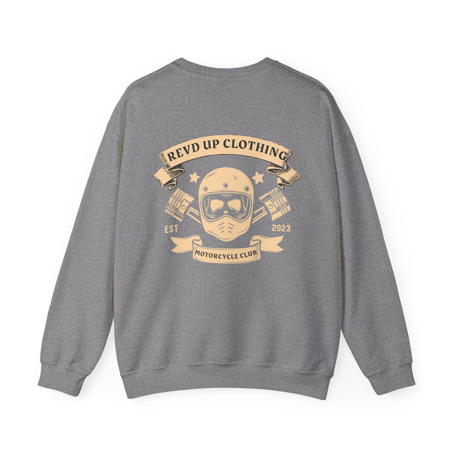Skull Moto- Adult Crewneck Sweatshirt