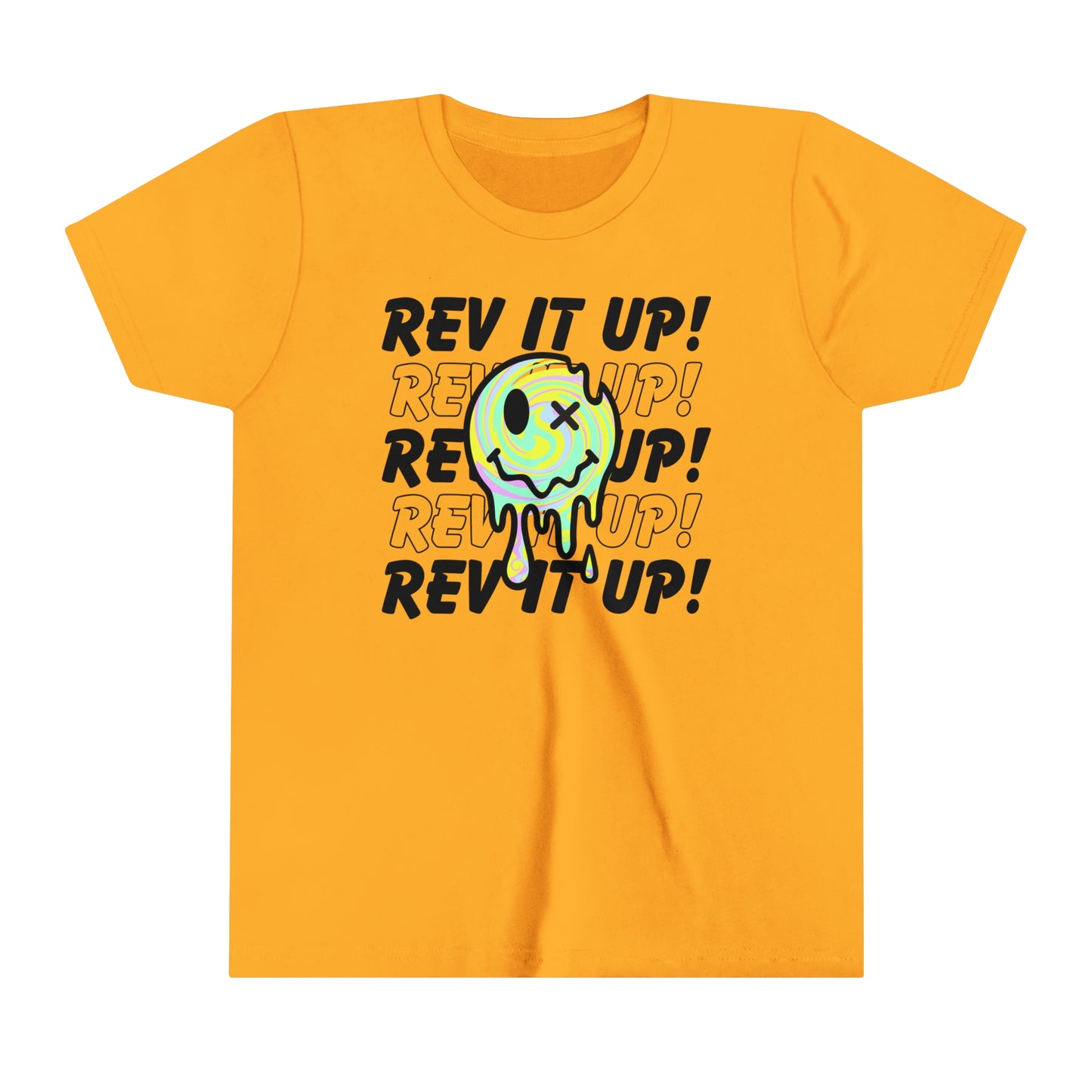 Rev It Up Retro Smiley -Youth T-Shirt