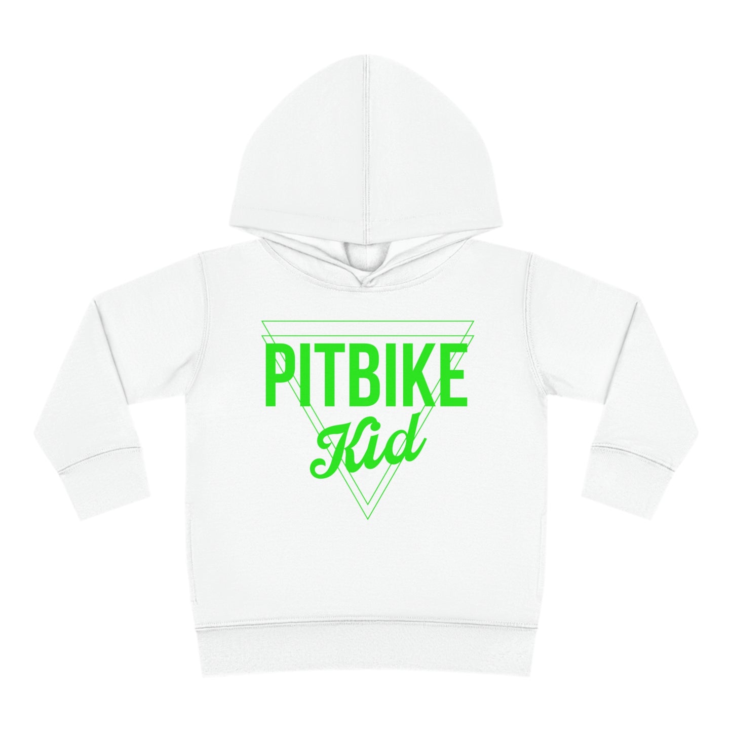 Pit Bike Kid Green -Toddler Hooded Sweatshirt
