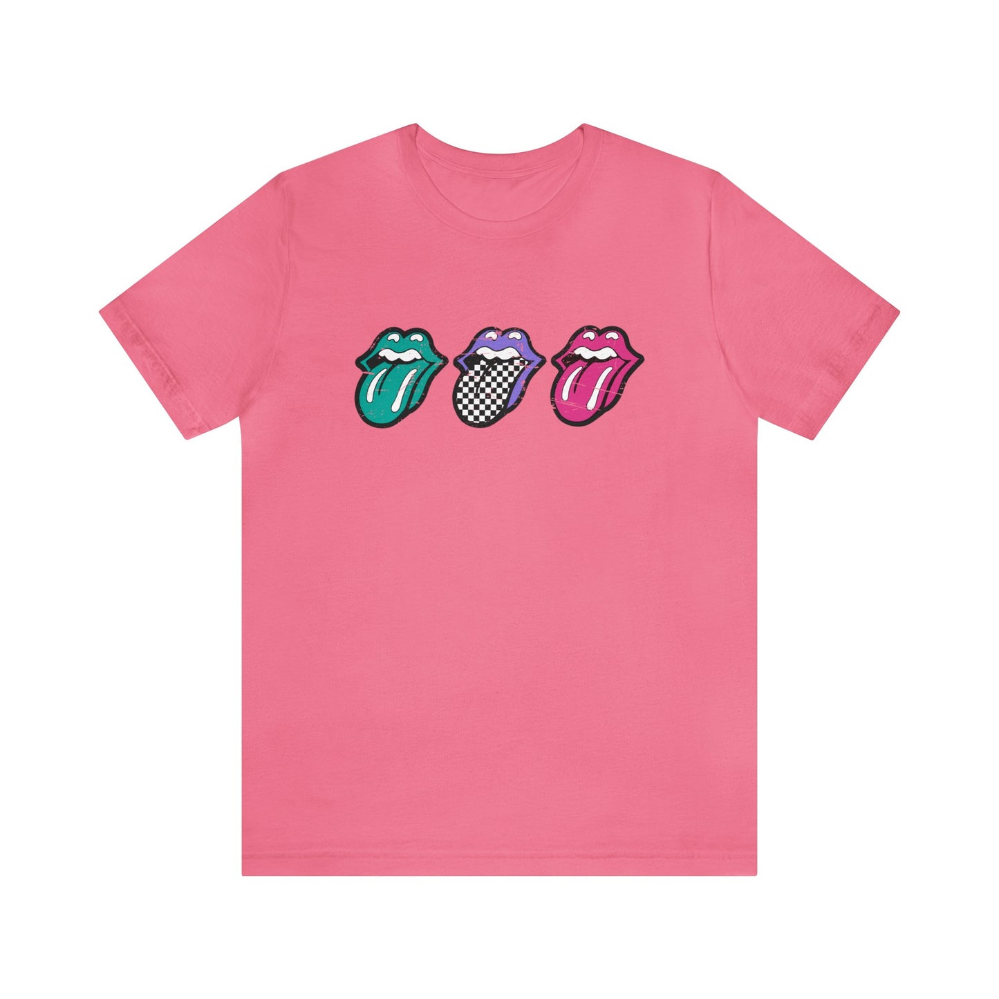 Checkered Tongue- Adult T-Shirt