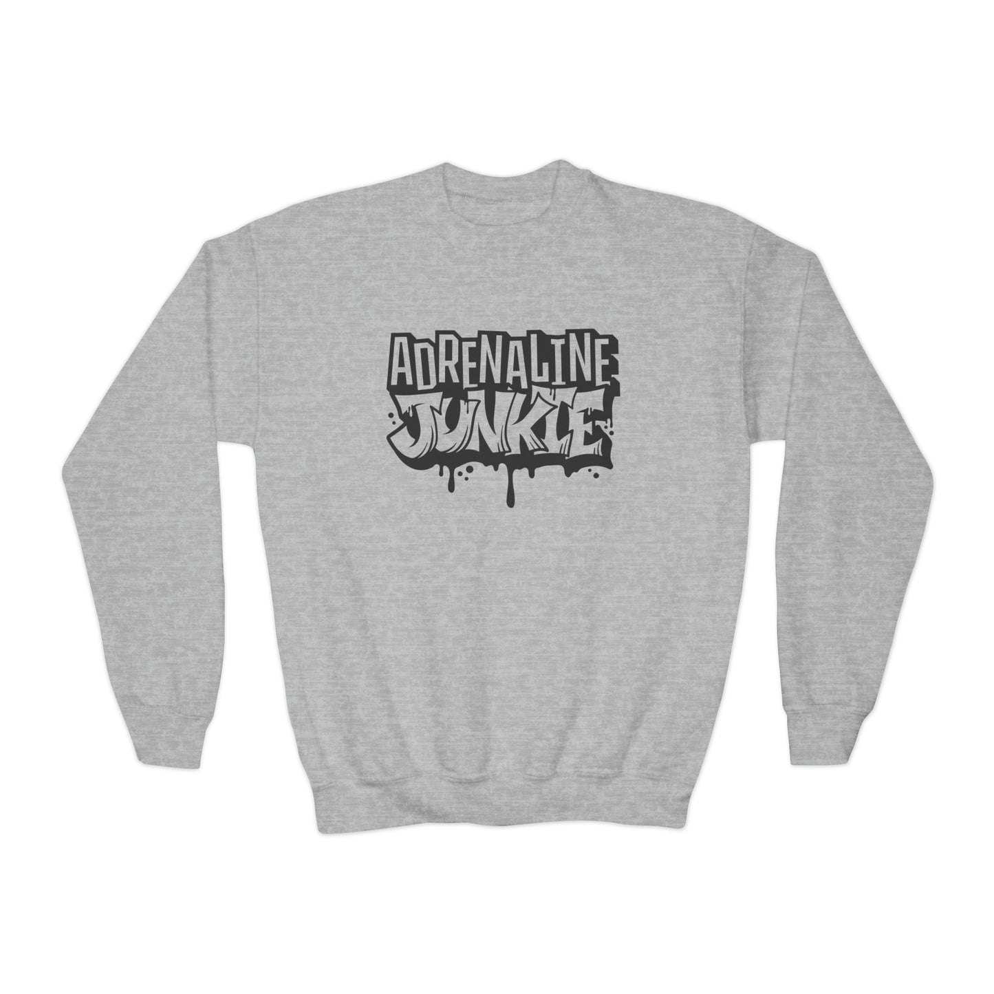 Adrenaline Junkie - Youth Crewneck Sweatshirt