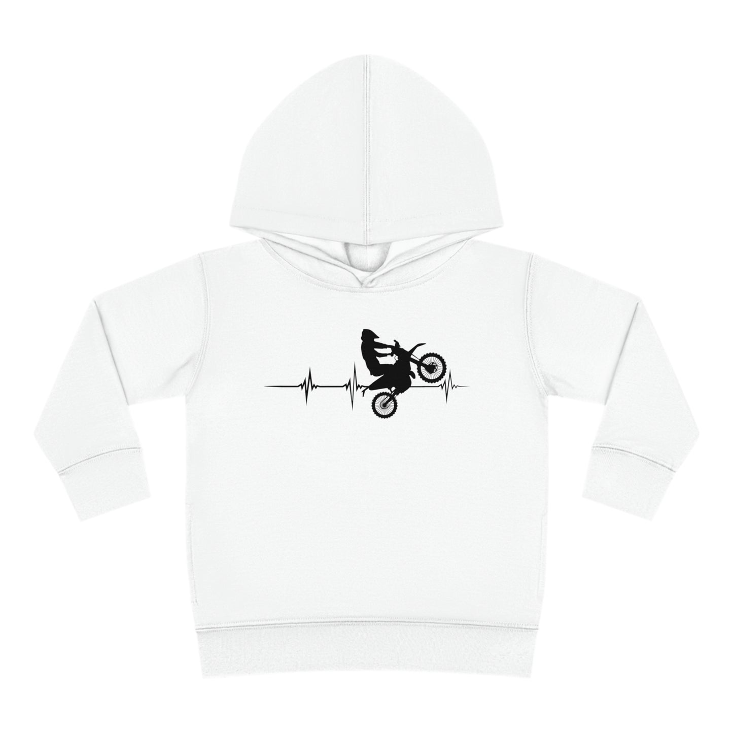Heart Rate Moto- Toddler Hooded Sweatshirt