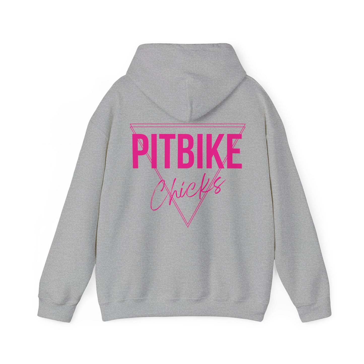 Pit Bike Chicks Pink- Adult Hooded Sweatshirt