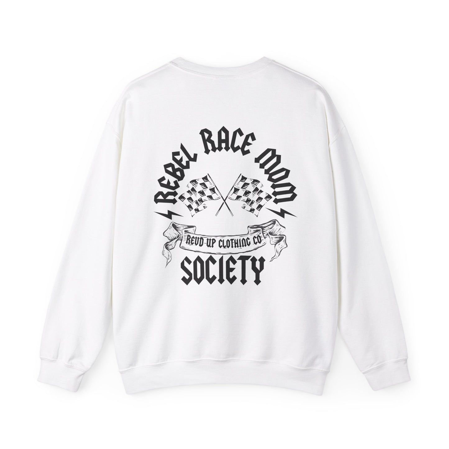 Rebel Race Mom- Adult Crewneck Sweatshirt