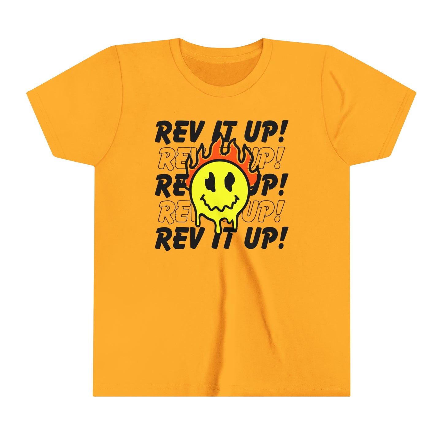 Rev It Up Flame Smiley -Youth T-Shirt