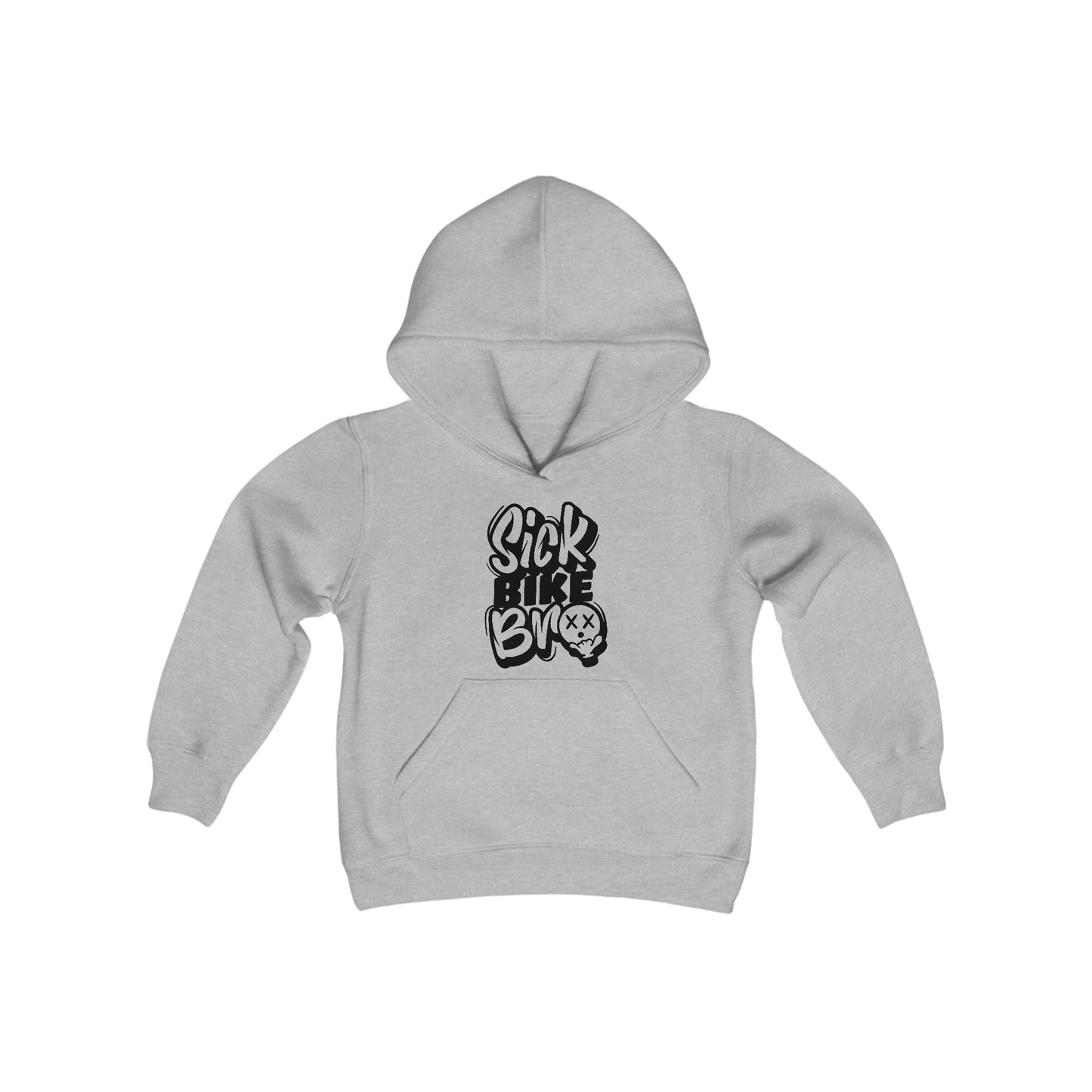 Sick Bike Bro-Youth Hooded Sweatshirt