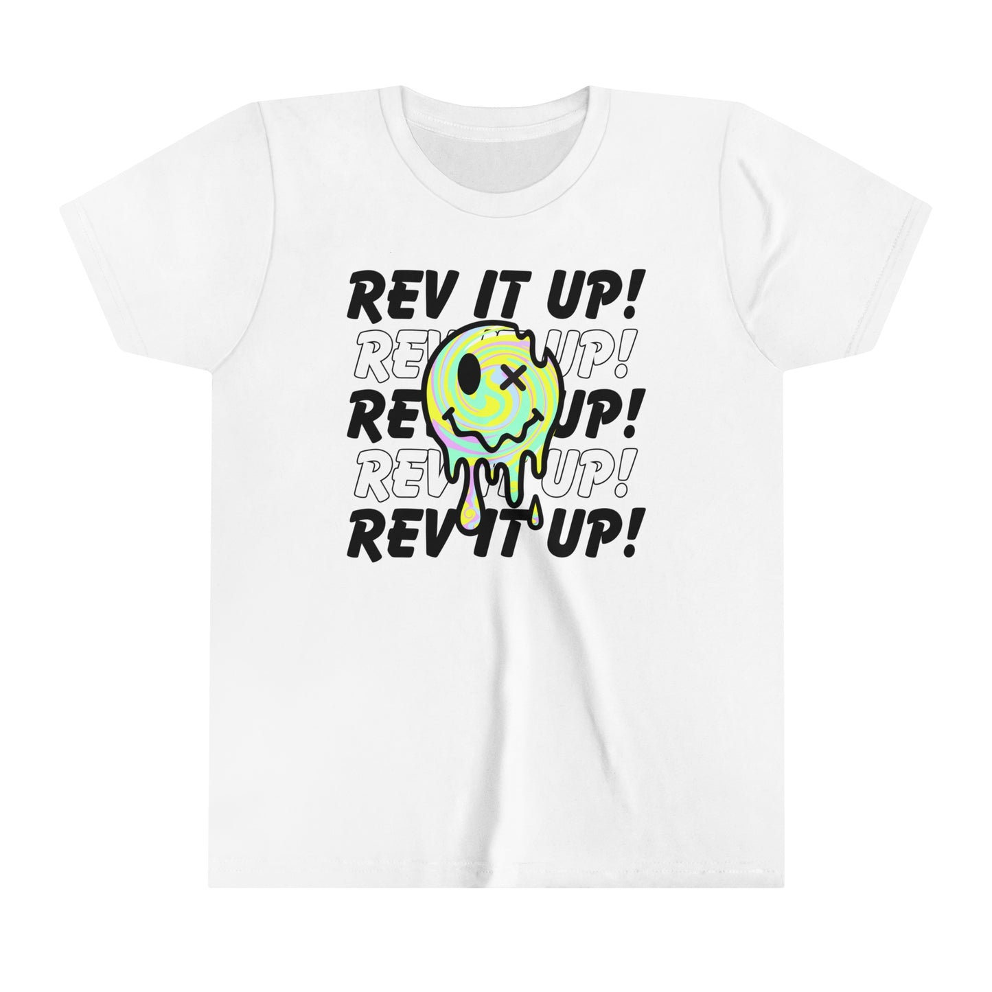 Rev It Up Retro Smiley -Youth T-Shirt