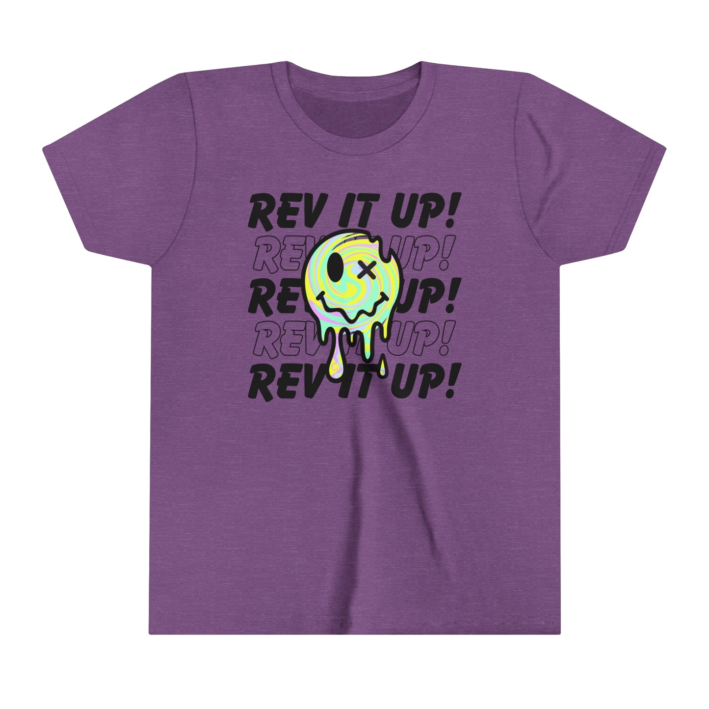 Rev It Up Retro Smiley -Youth T-Shirt