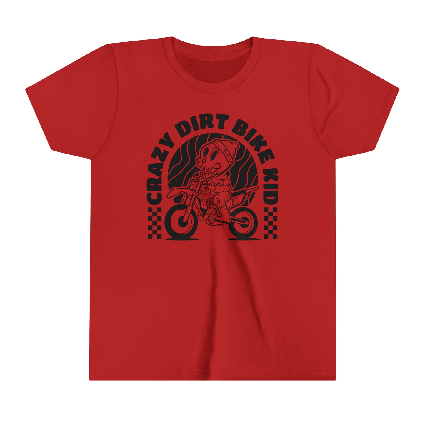 Crazy Dirt Bike Kid- Youth T-Shirt