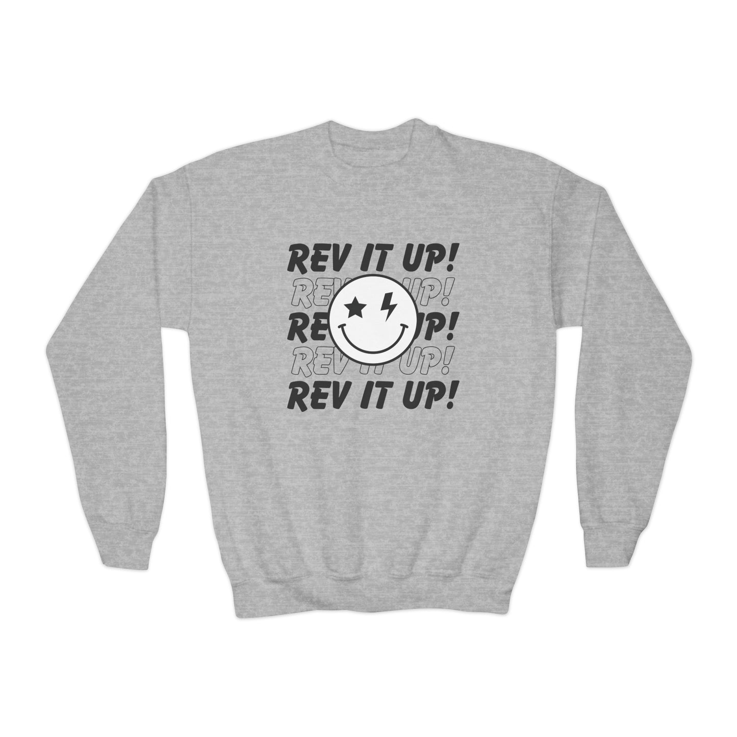 Rev It Up Smiley- Youth Sweatshirt