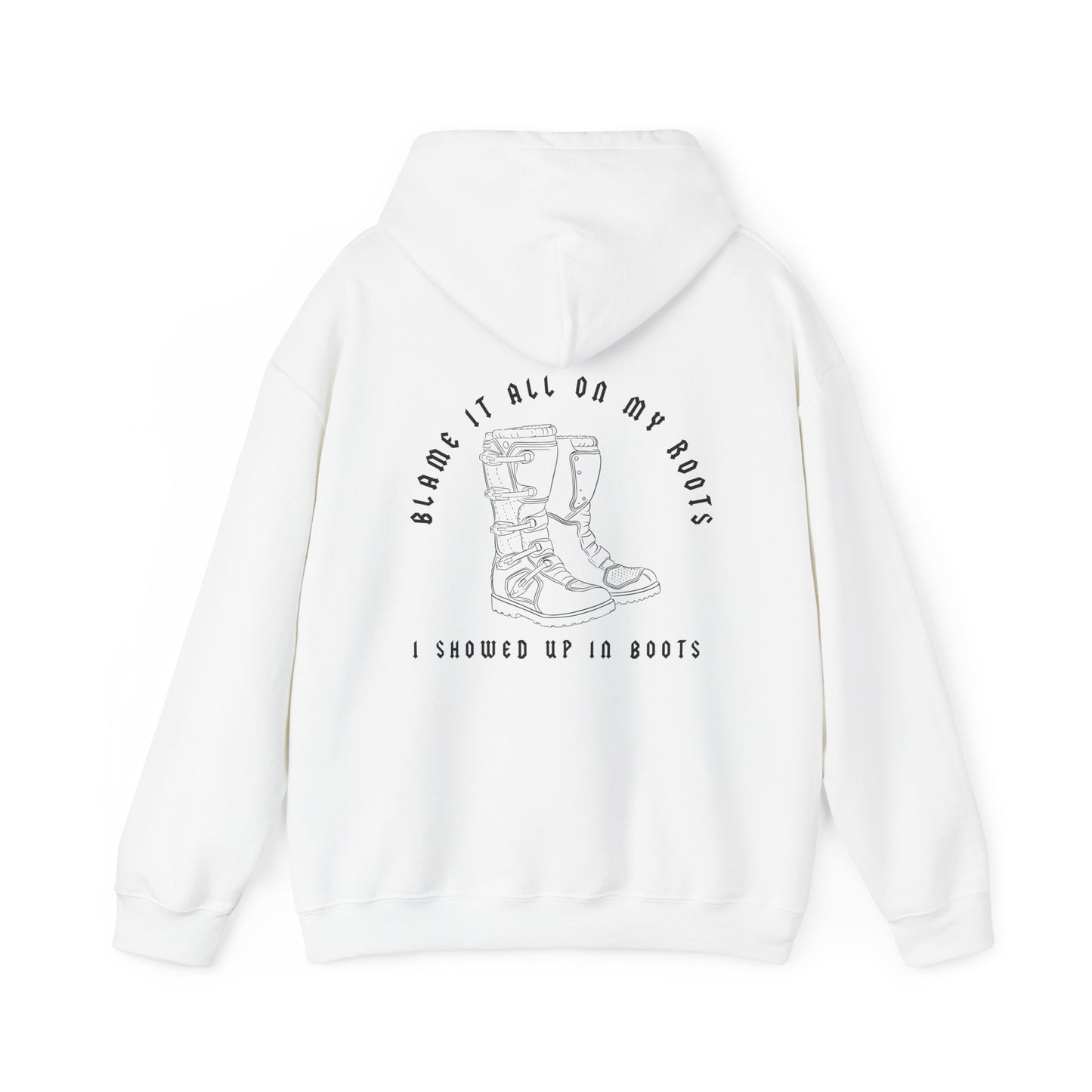 Blame It All On My Roots Black Font- Adult Hooded Sweatshirt