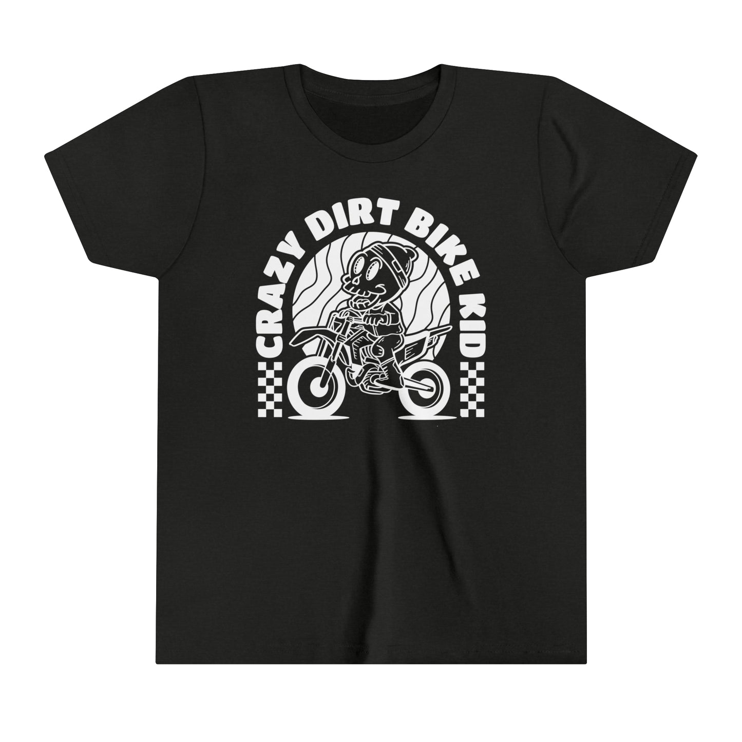 Crazy Dirt Bike Kid- Youth T-Shirt