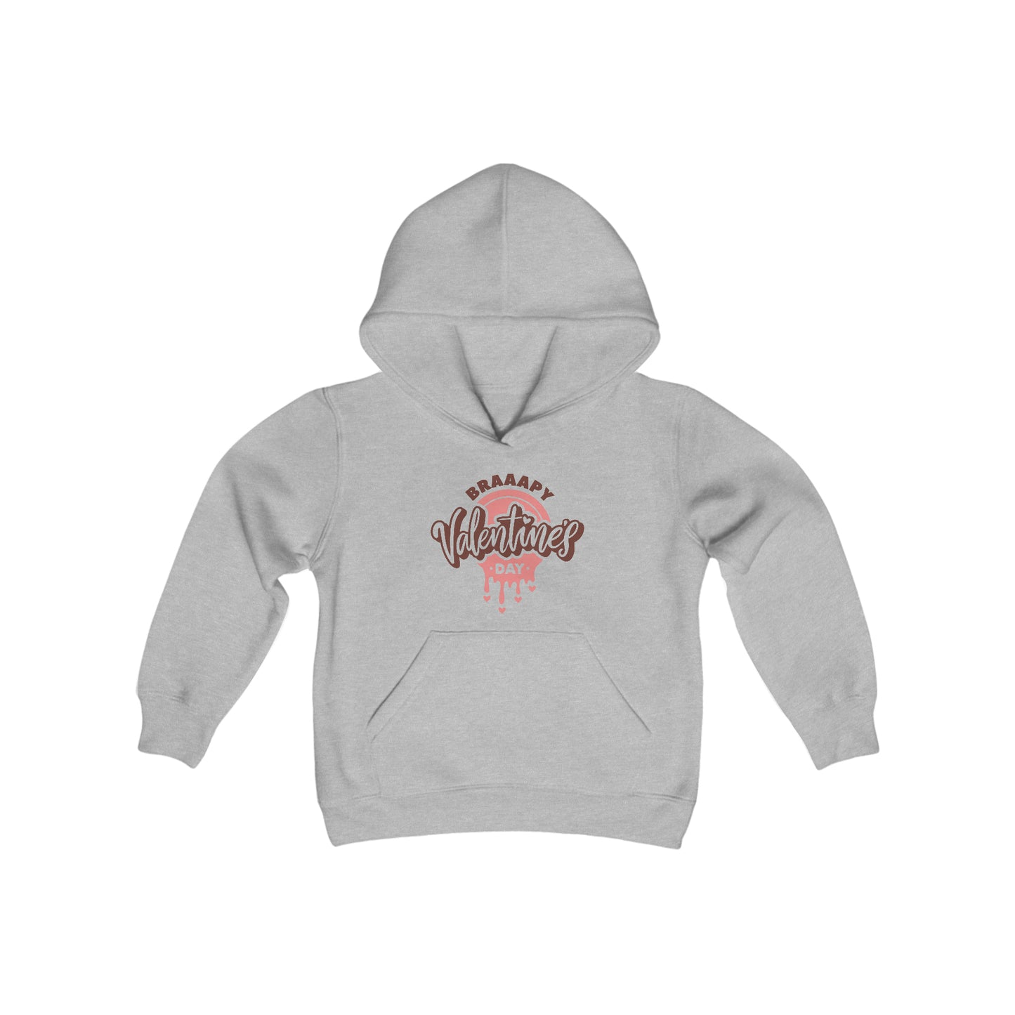 Braaapy Valentines Day- Youth Hooded Sweatshirt