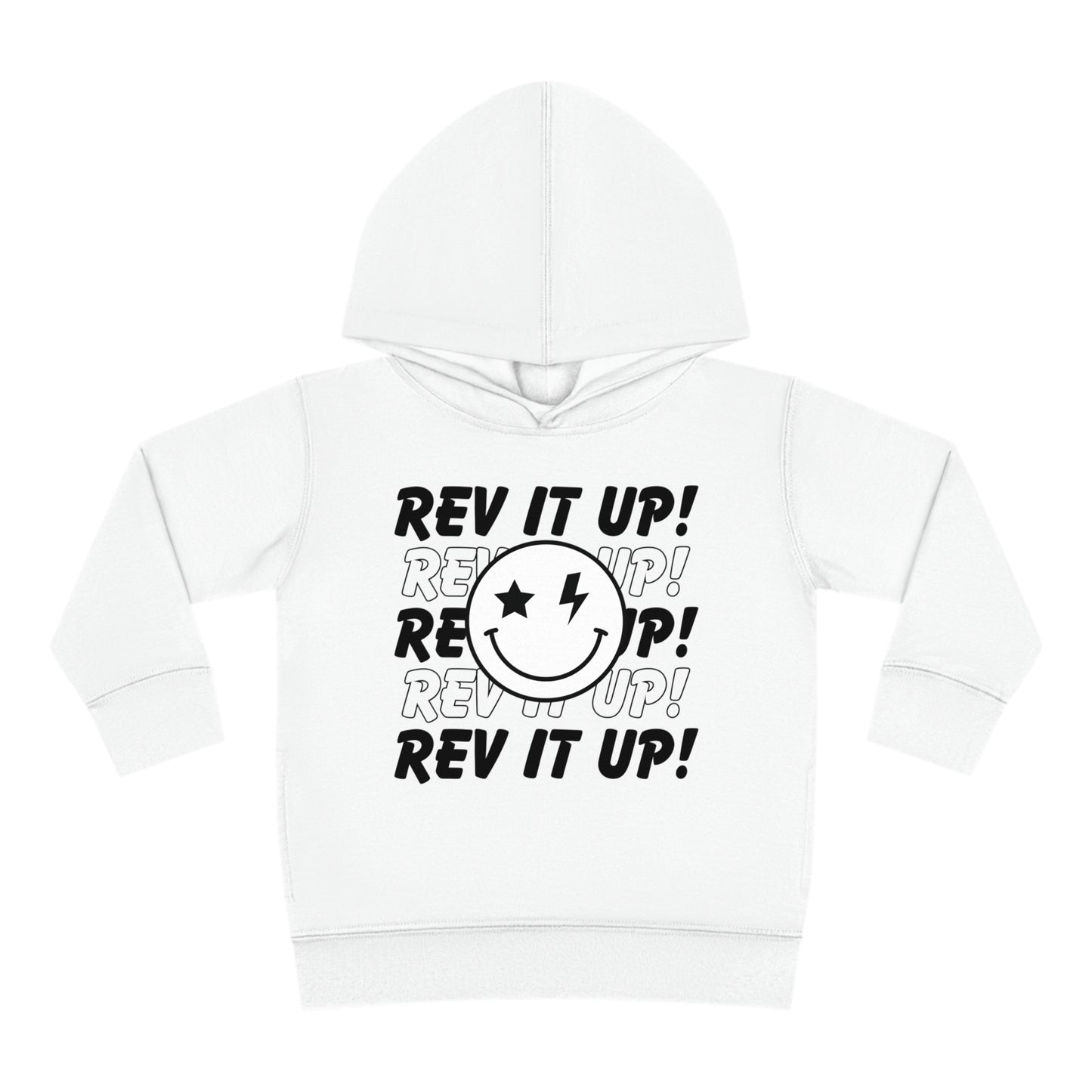 Rev It Up Smiley - Toddler Hooded Sweatshirt